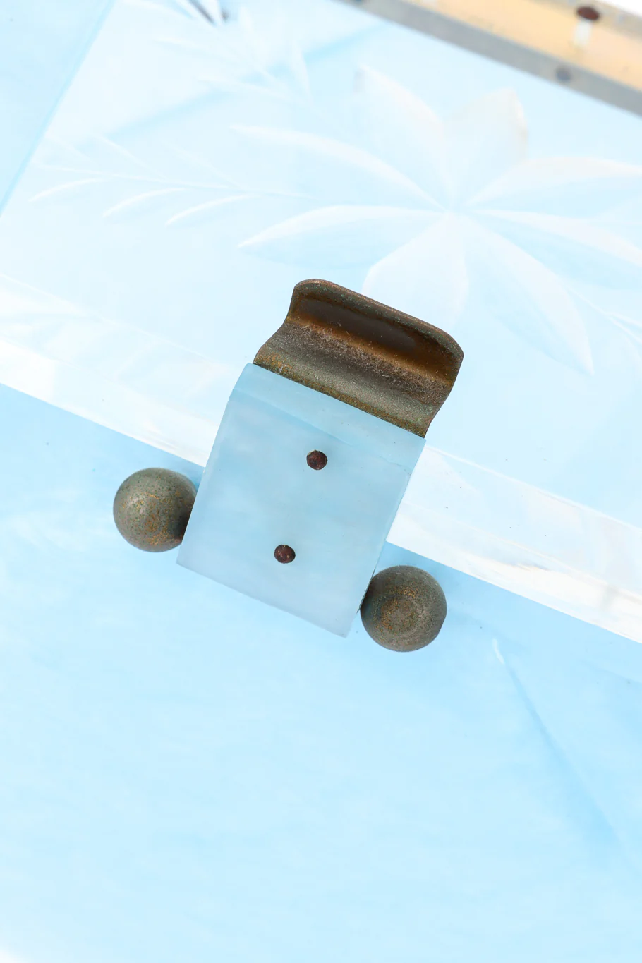 Pearlescent Lucite Box Bag - Image 7