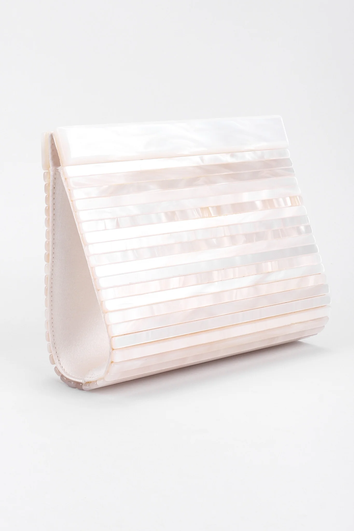 Pearlized Lucite Clutch - Image 5