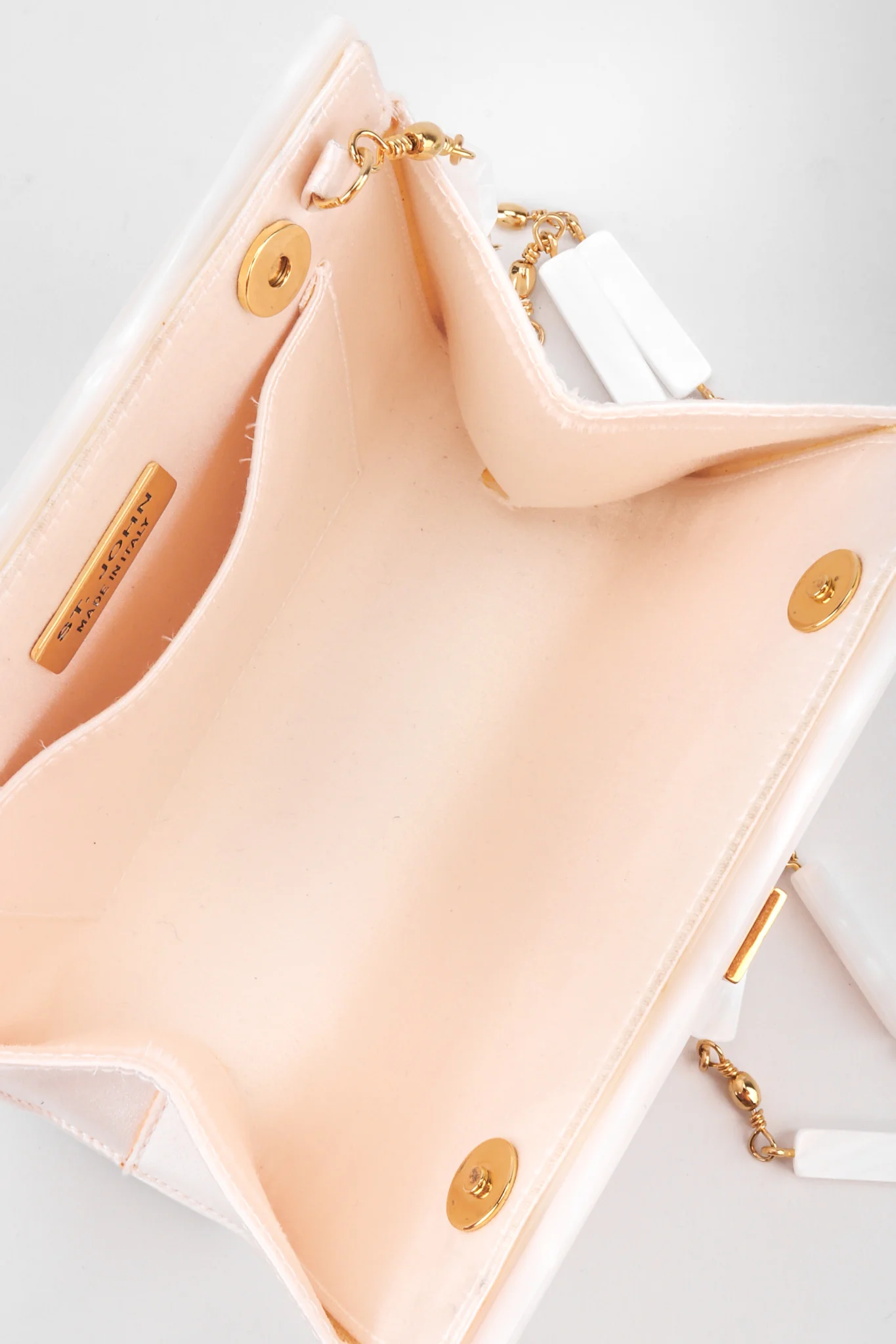 Pearlized Lucite Clutch - Image 8