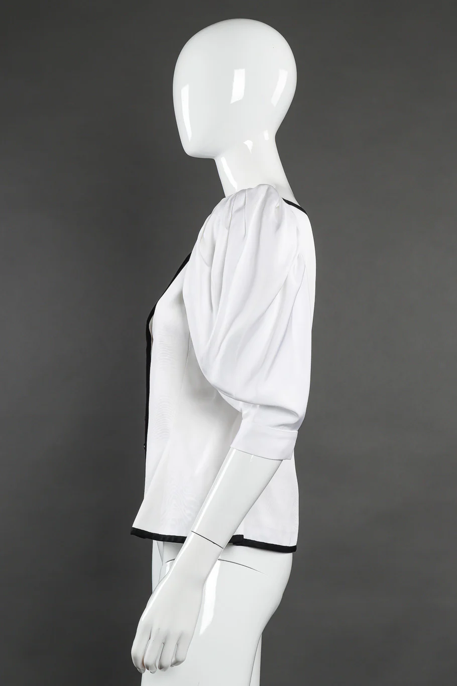Balloon Sleeve Peplum Top - Image 3