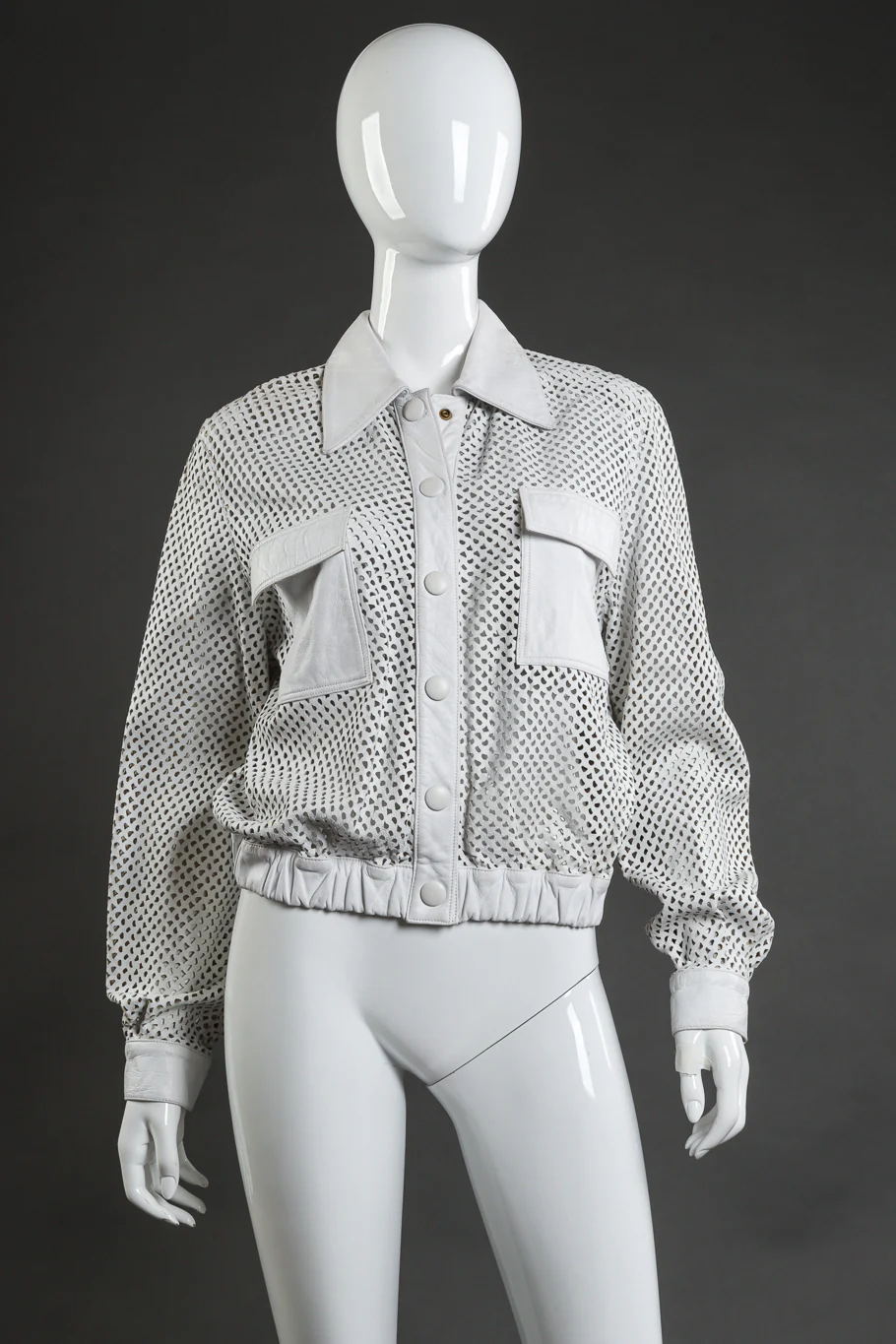 Perforated Leather Jacket