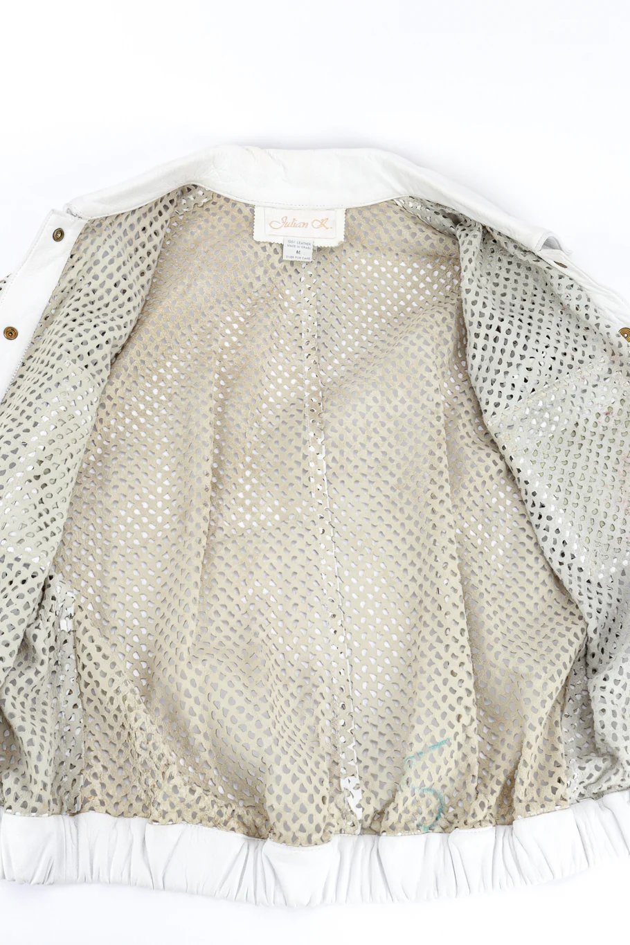 Perforated Leather Jacket - Image 8
