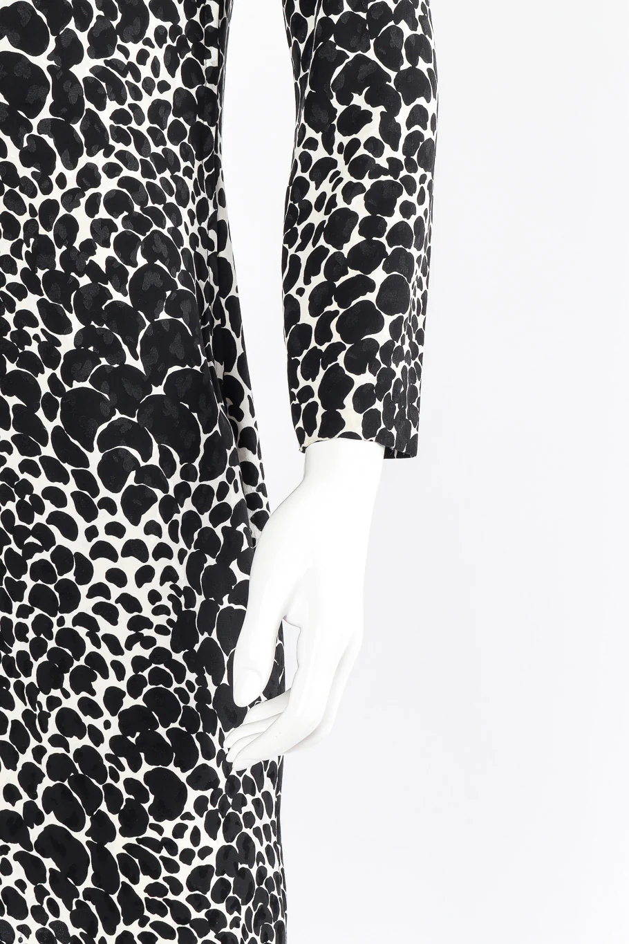 Petal Print Silk Dress - Image 6