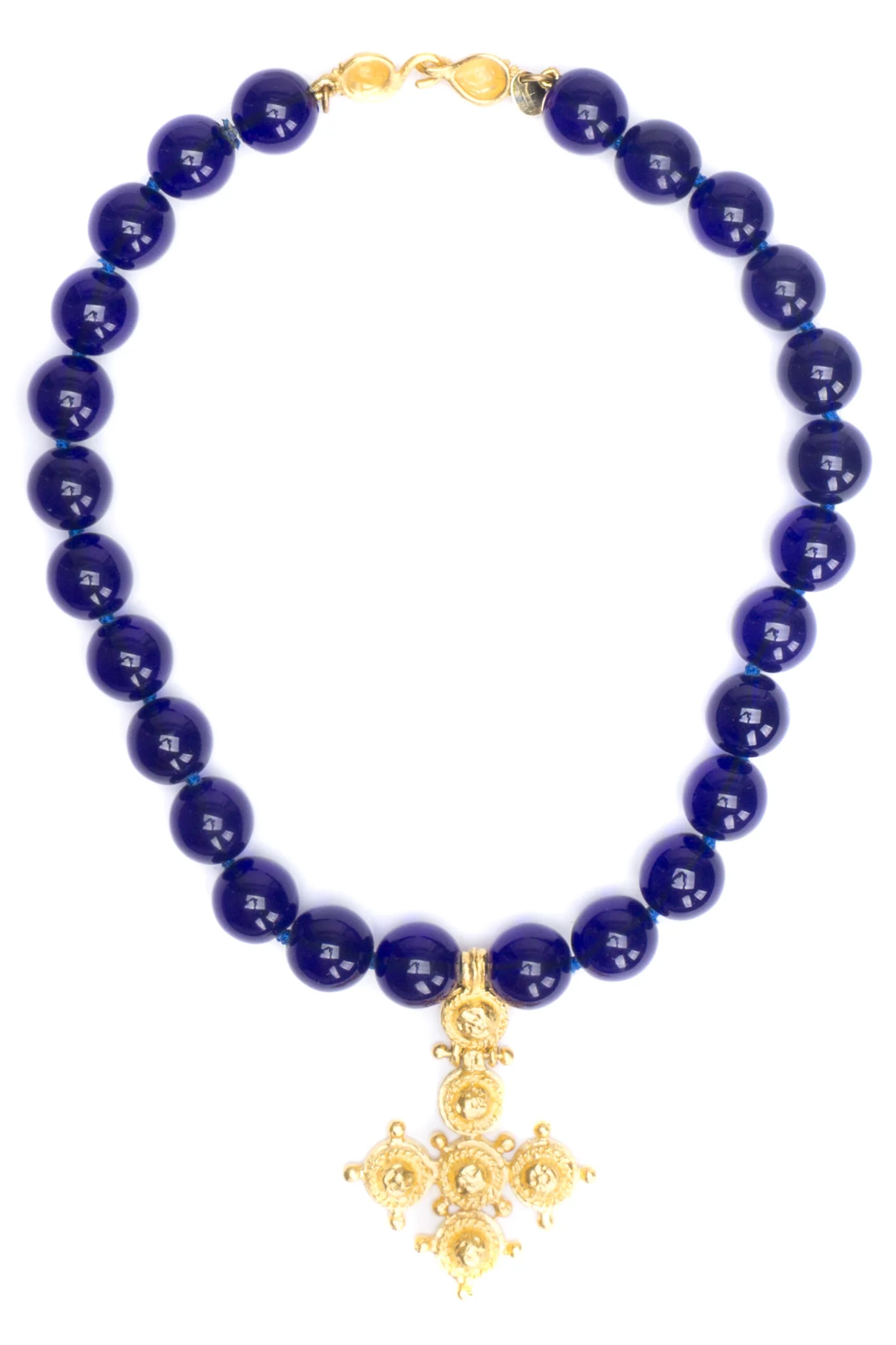 Petrine Cross Bead Necklace - Image 13