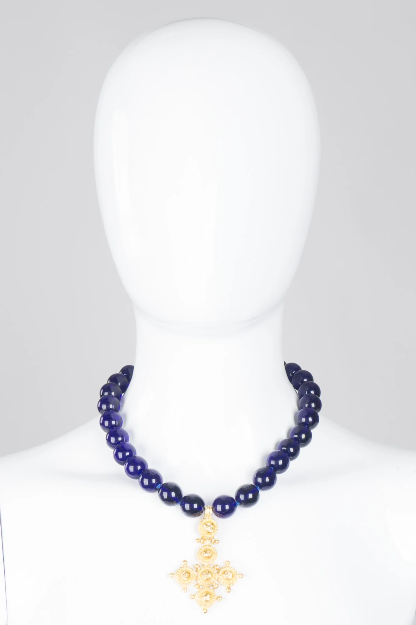 Petrine Cross Bead Necklace - Image 3