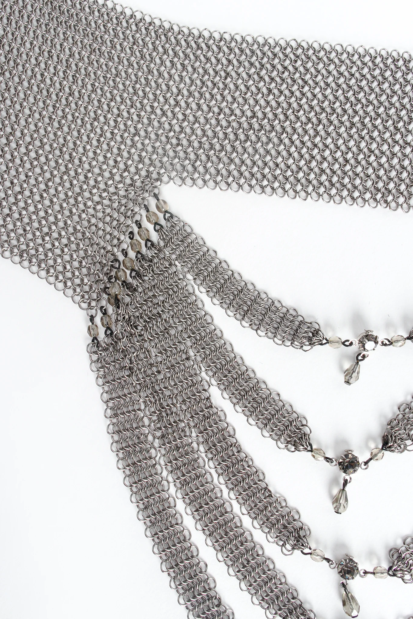 Pewter Mesh Layered Choker Collar - Image 5