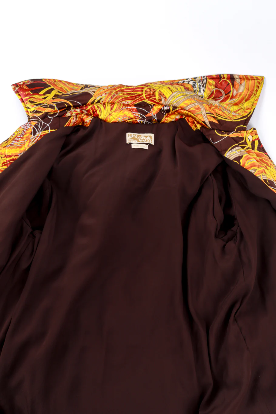 Golden Pheasant Feather Quilted Parka Coat - Image 9