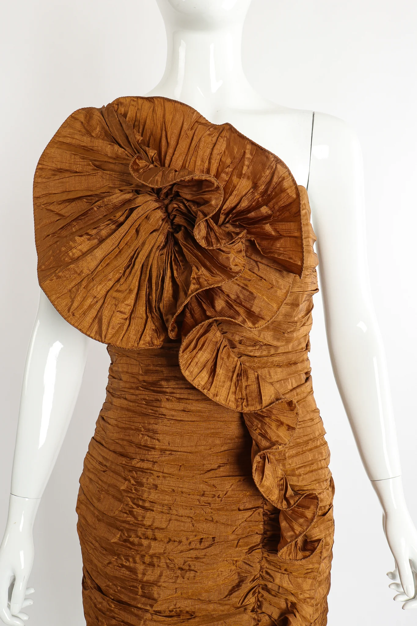 Philodendron Ruffle Dress - Image 3