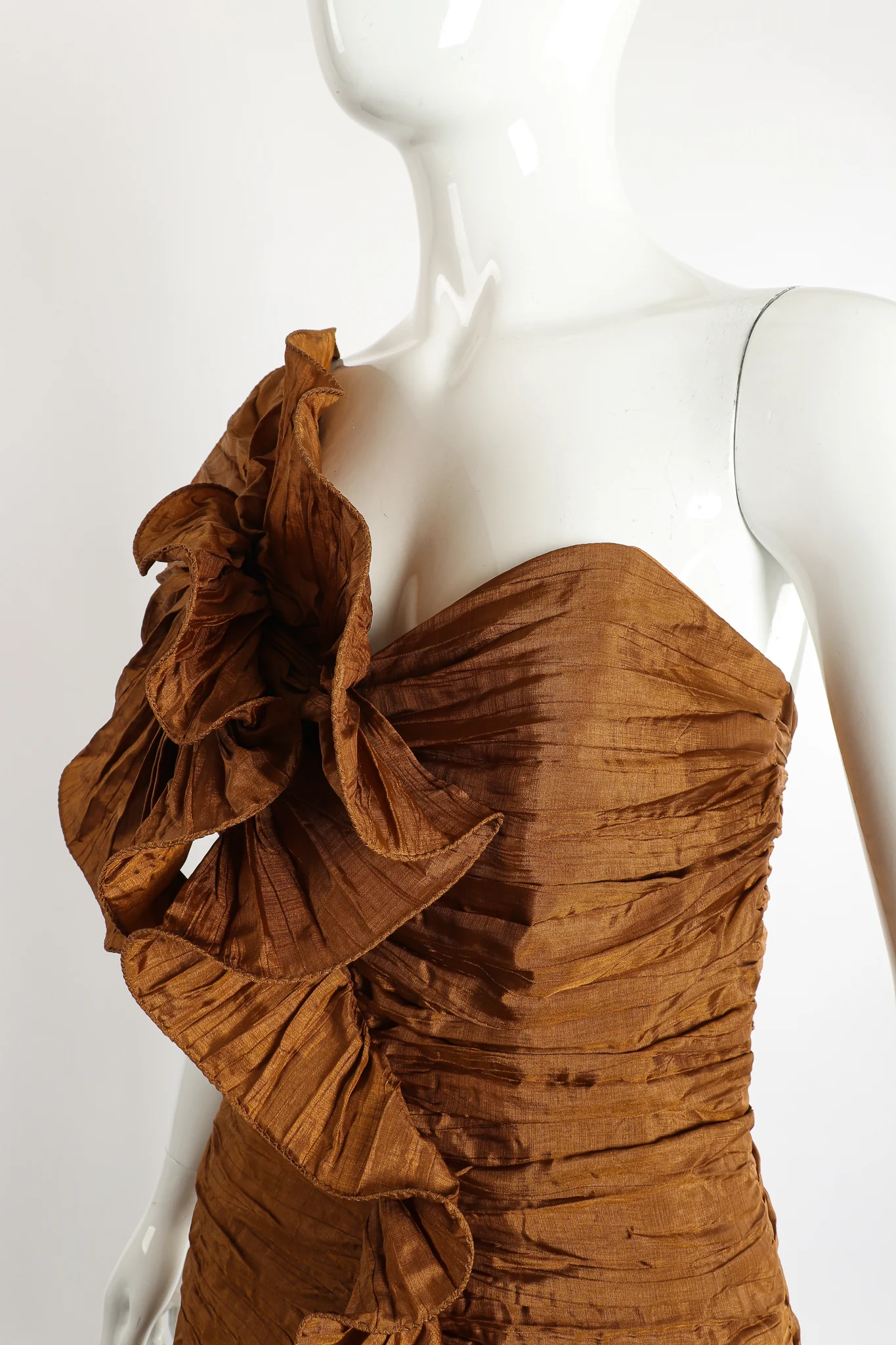 Philodendron Ruffle Dress - Image 4