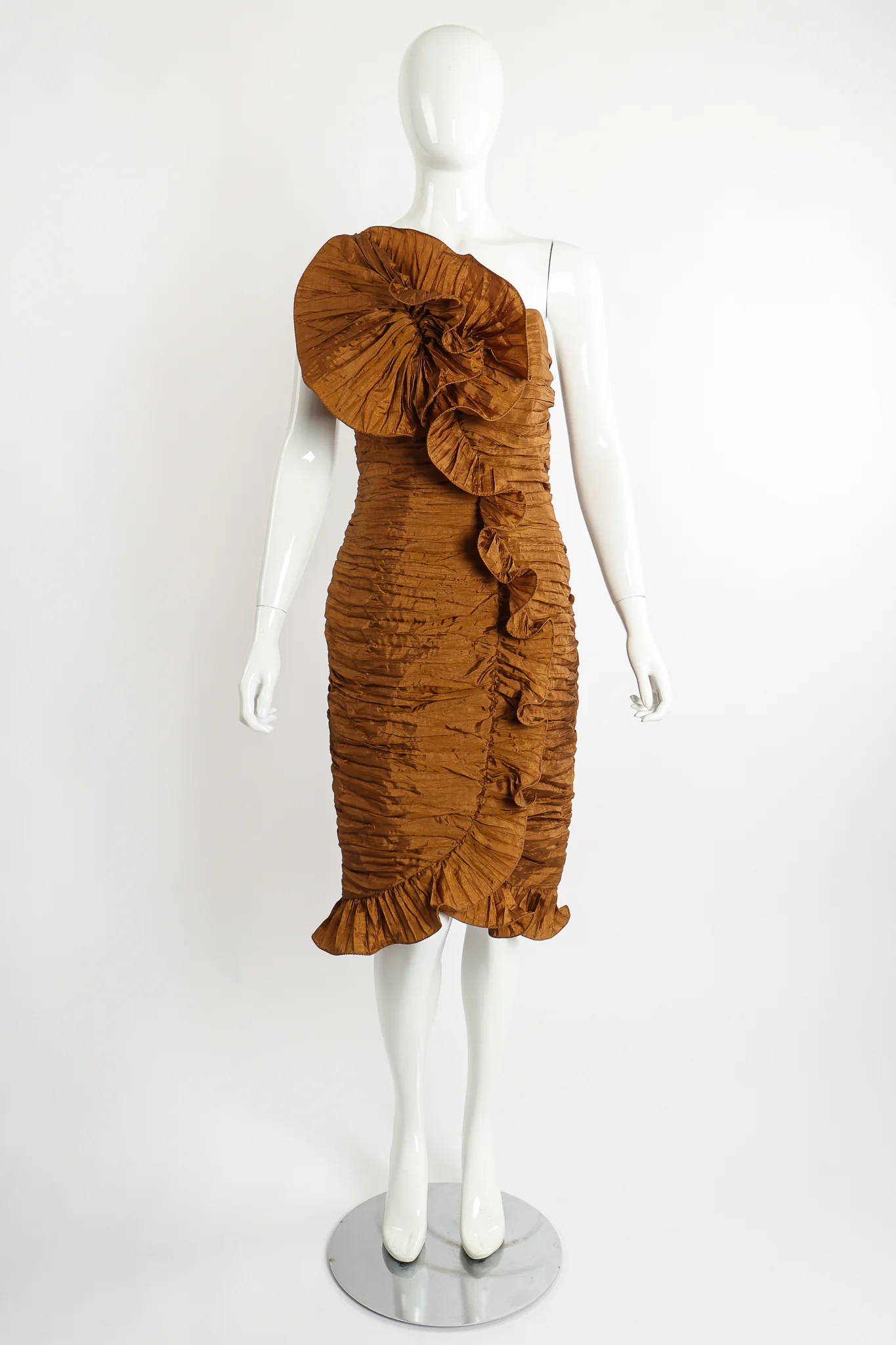 Philodendron Ruffle Dress - Image 7