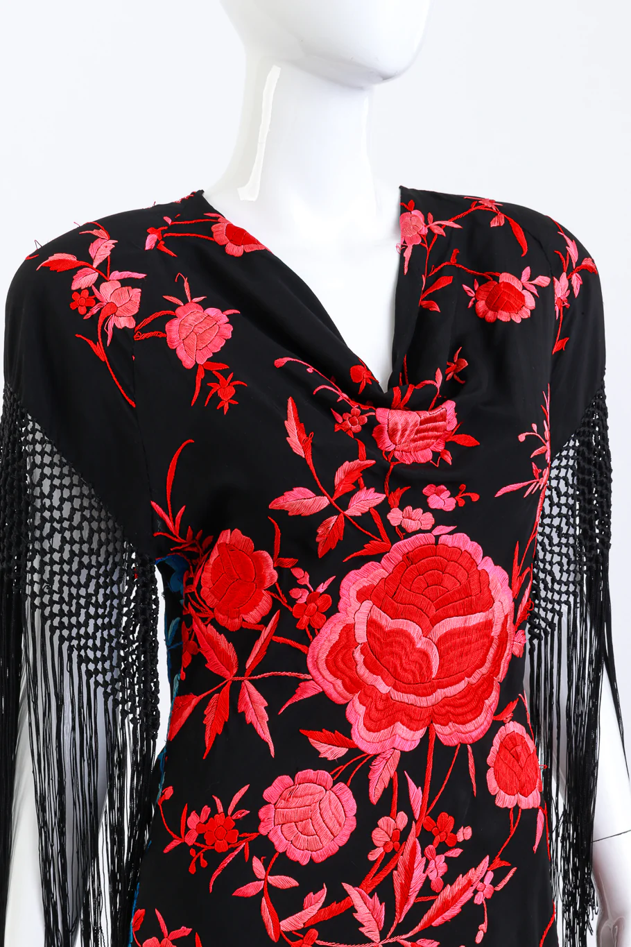 Piano Shawl Fringe Dress - Image 4