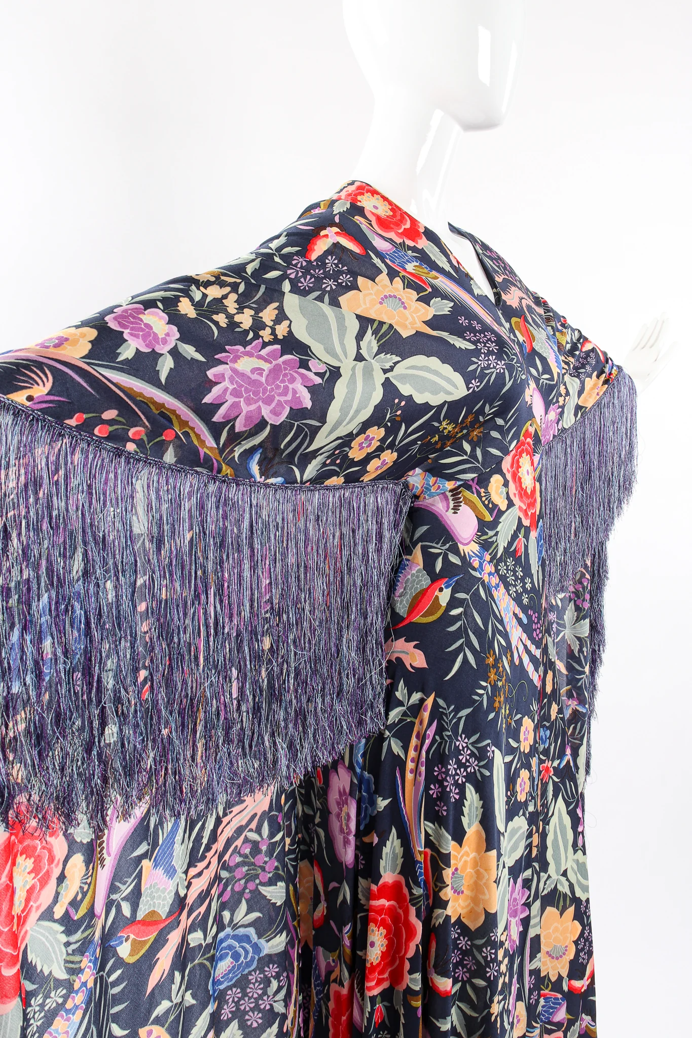 1971 Piano Shawl Fringe Dress - Image 10