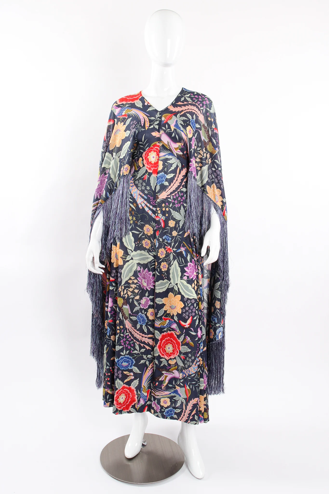 1971 Piano Shawl Fringe Dress - Image 15