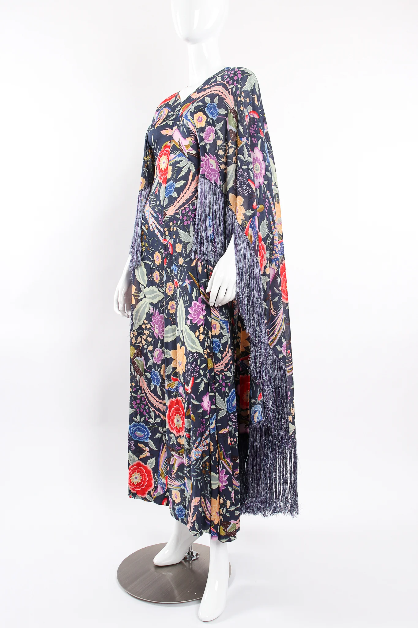 1971 Piano Shawl Fringe Dress - Image 16