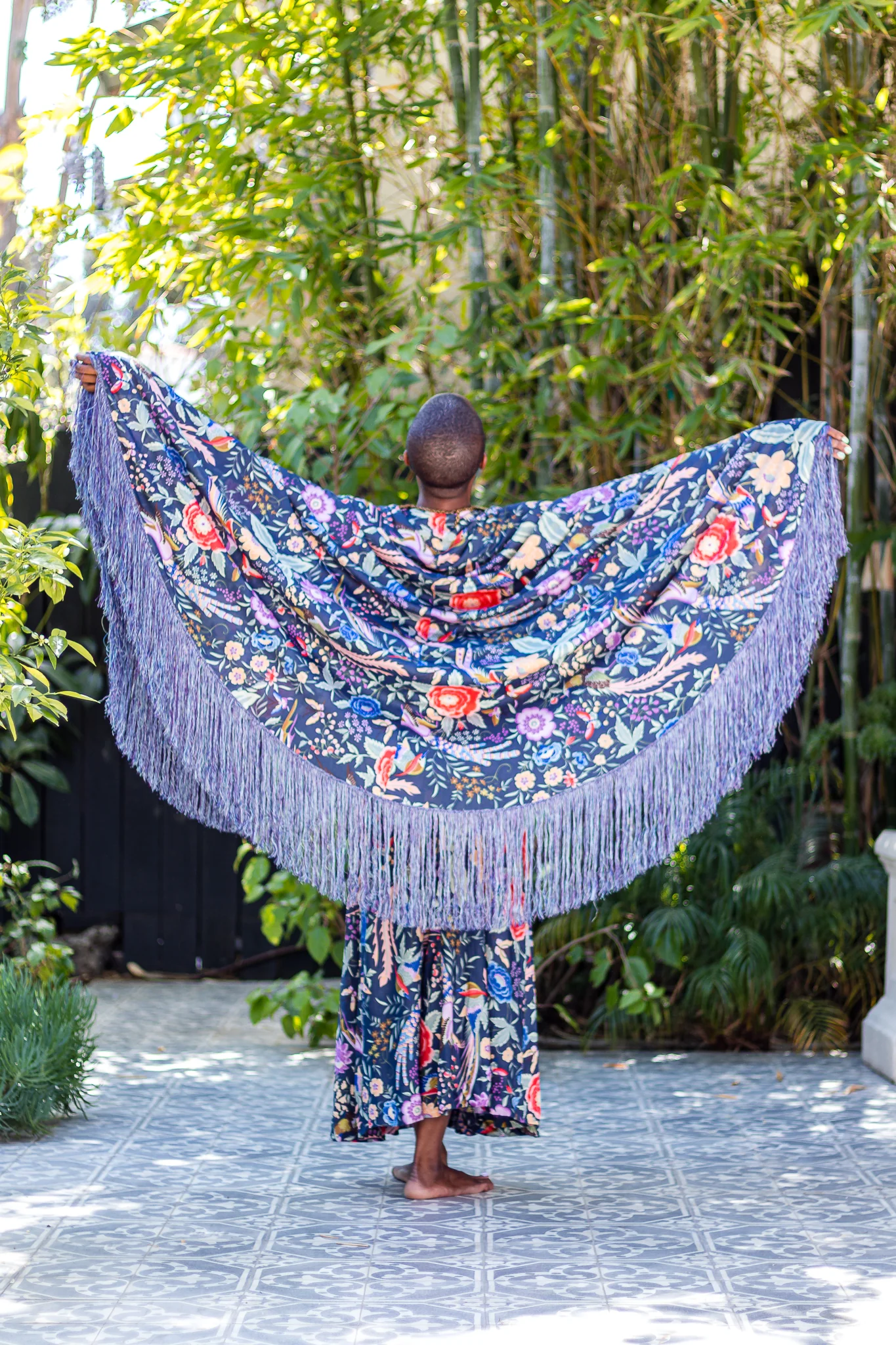 1971 Piano Shawl Fringe Dress - Image 7