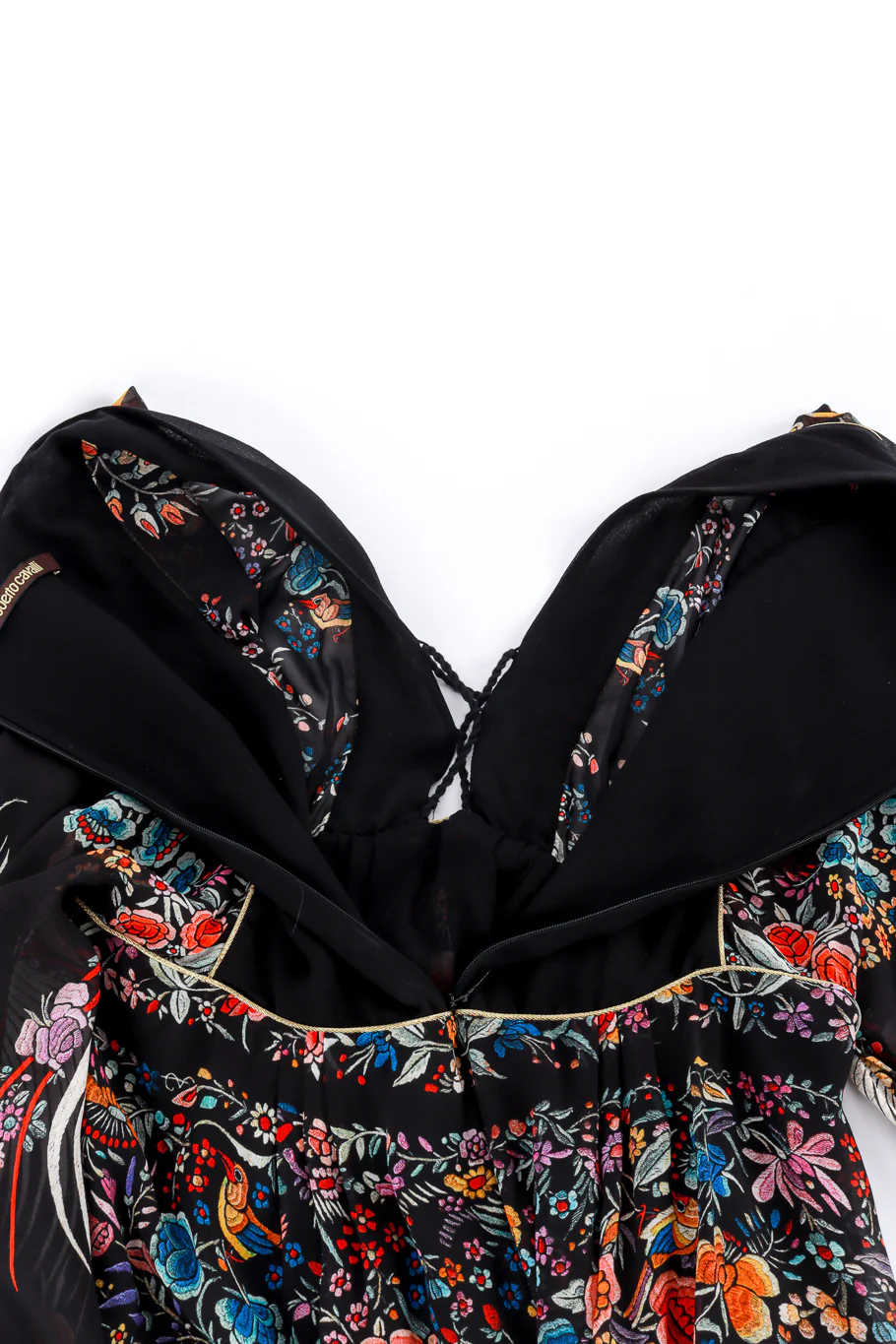 Piano Shawl Print Ruffle Dress - Image 7