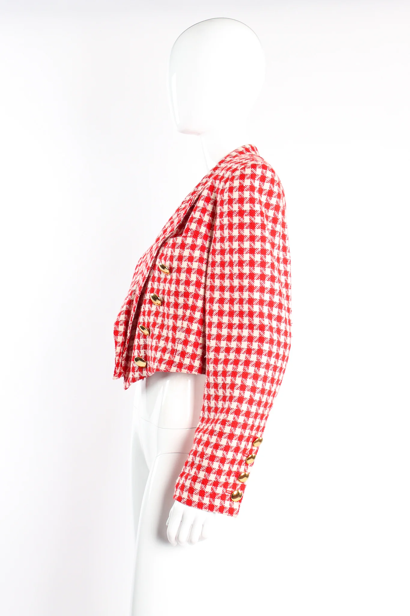 Picnic Houndstooth Crop Jacket - Image 3