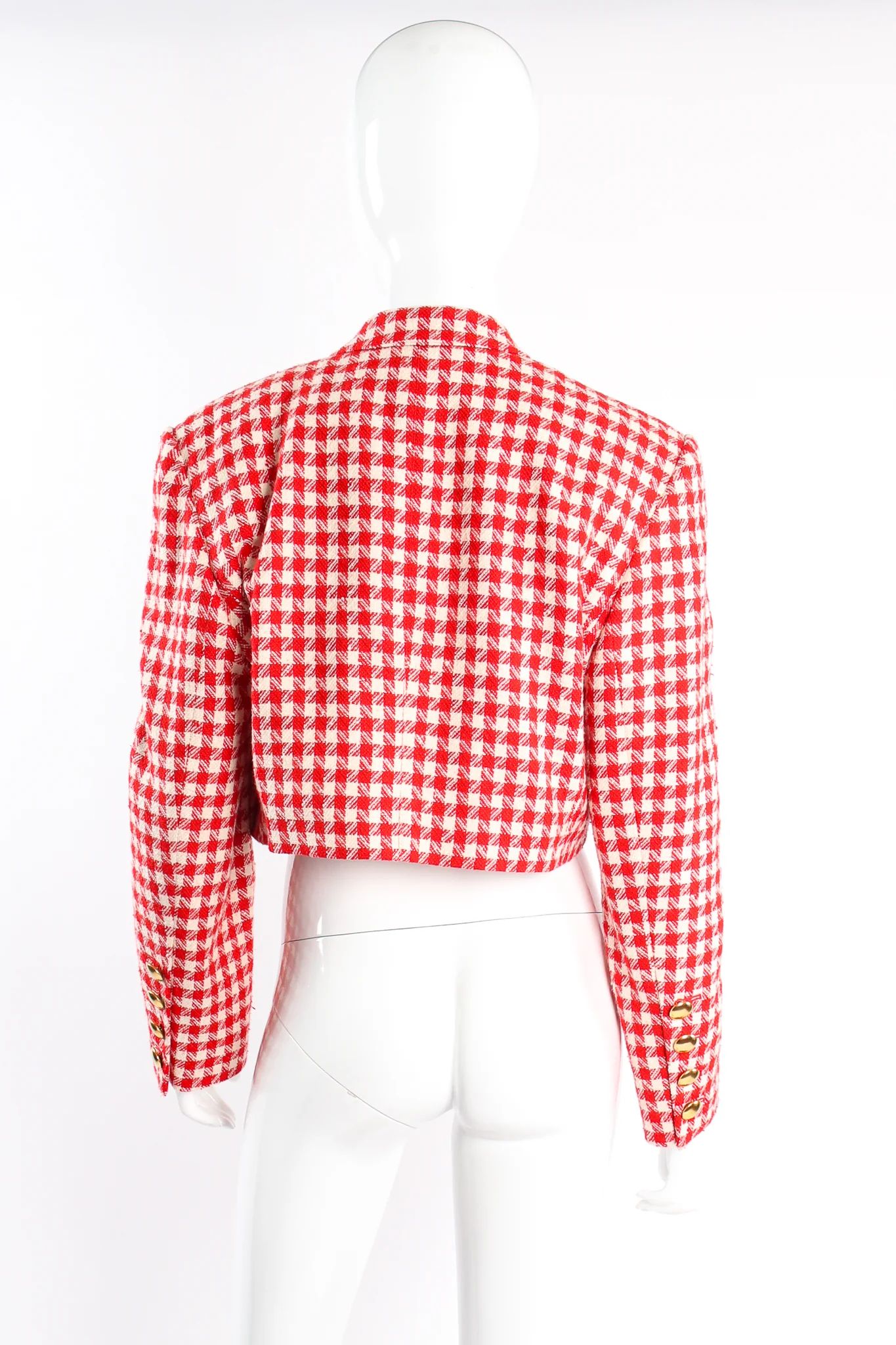 Picnic Houndstooth Crop Jacket - Image 4