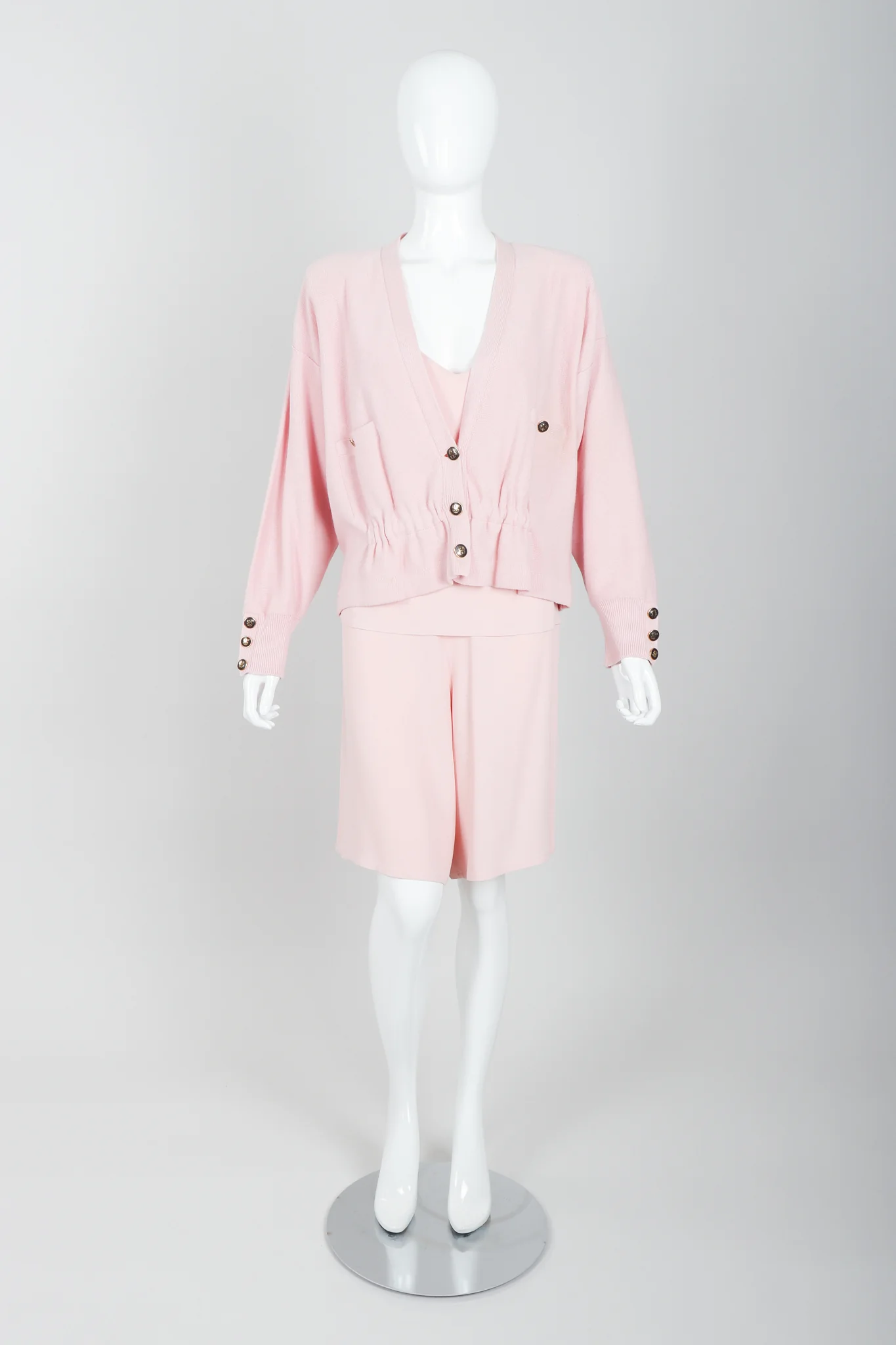 Pink Short & Sweater Ensemble - Image 4