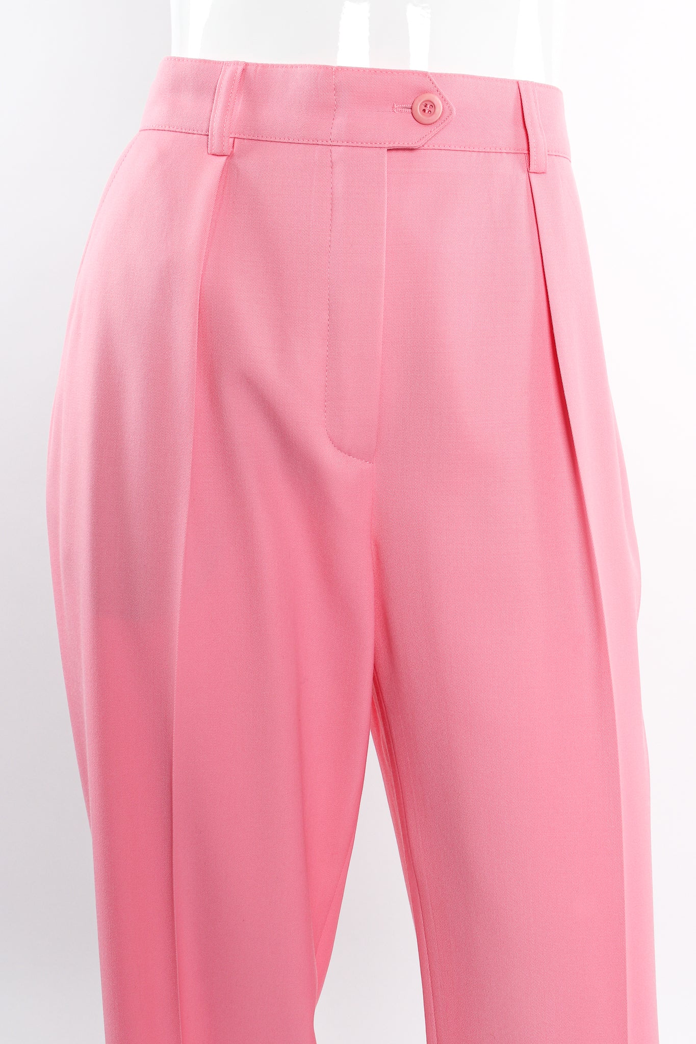 Pink Cuffed Pleat Pant - Image 3