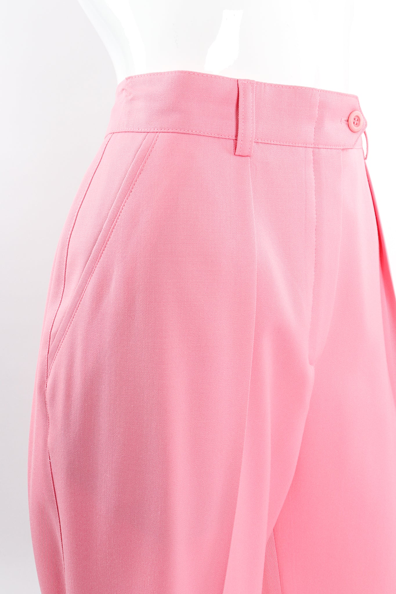 Pink Cuffed Pleat Pant - Image 4