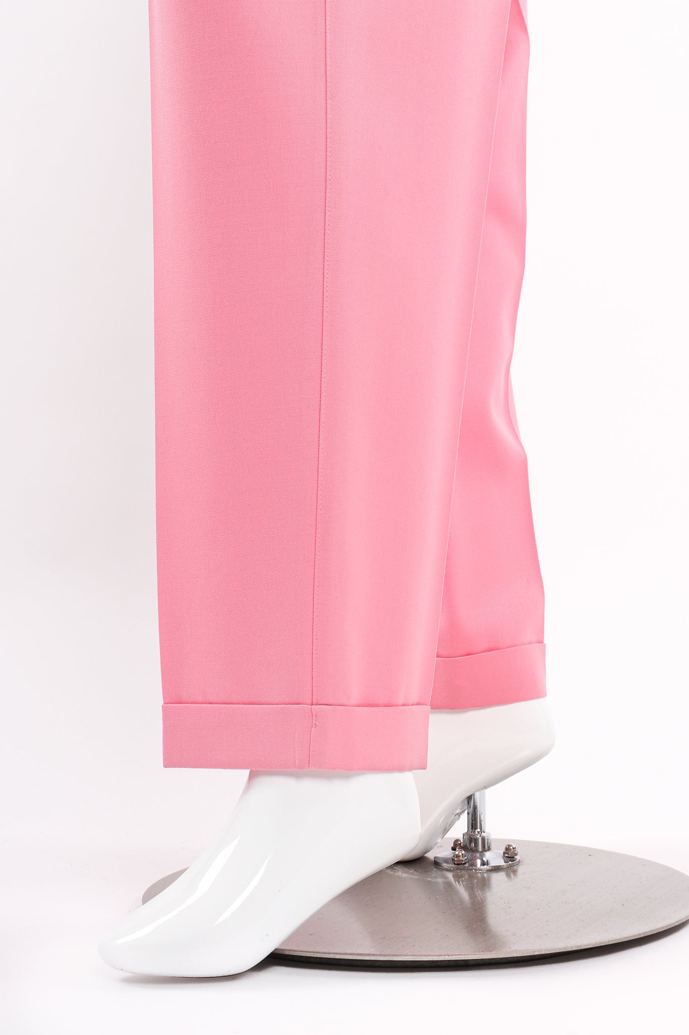 Pink Cuffed Pleat Pant - Image 9