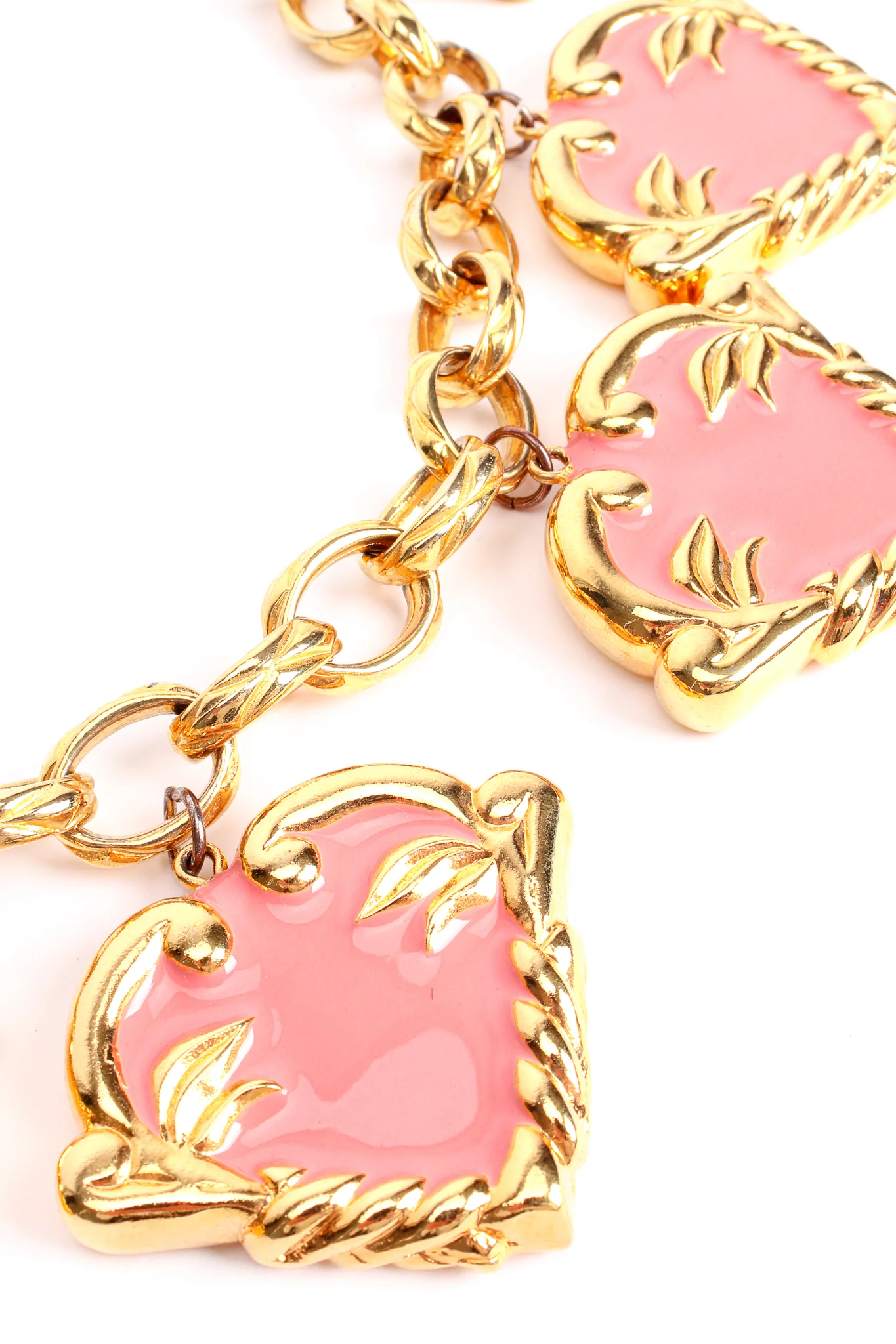 Pink Hearts Charm Necklace - Image 6