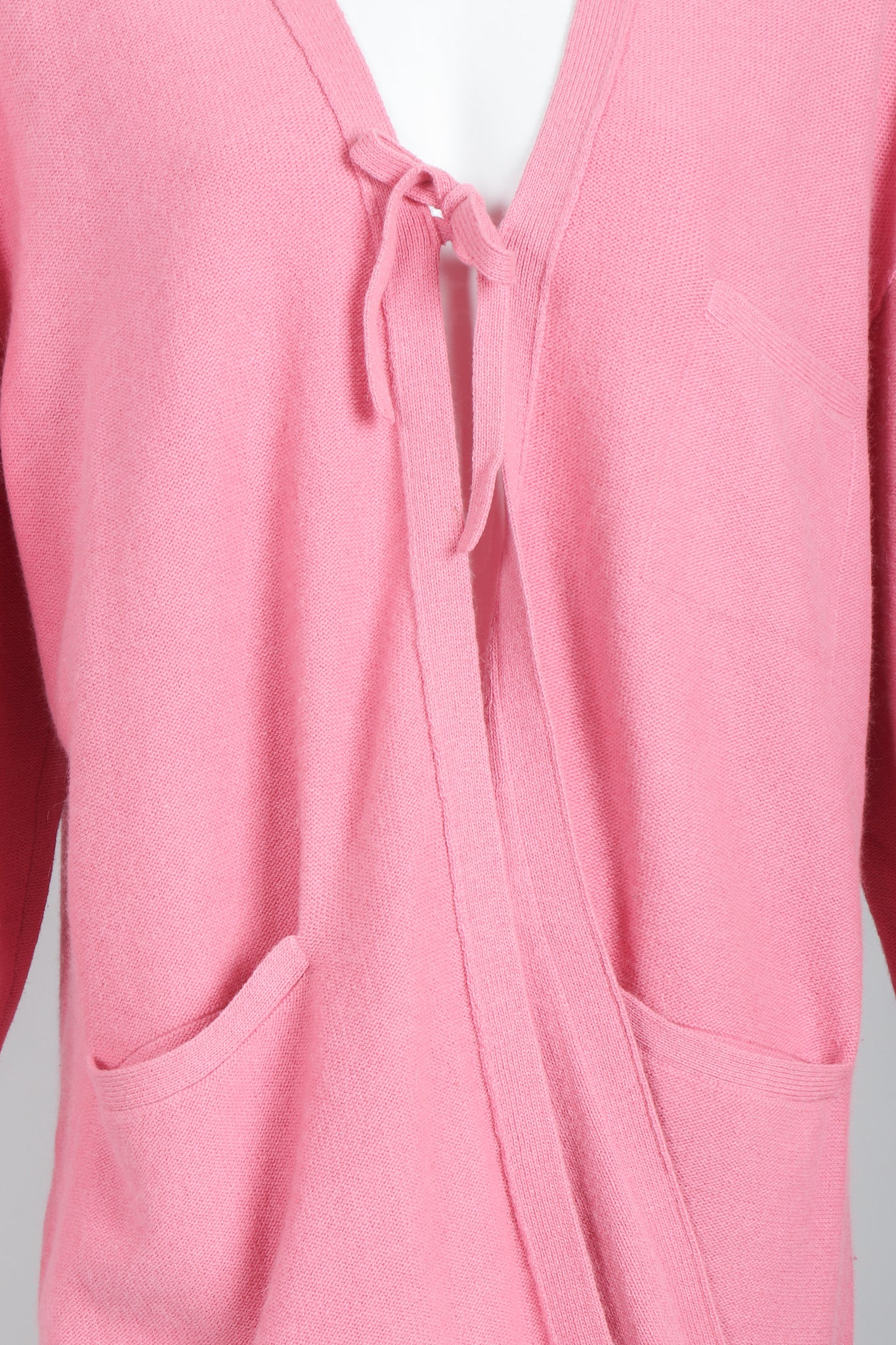 Pink Knit Cocoon Cardigan - Image 5