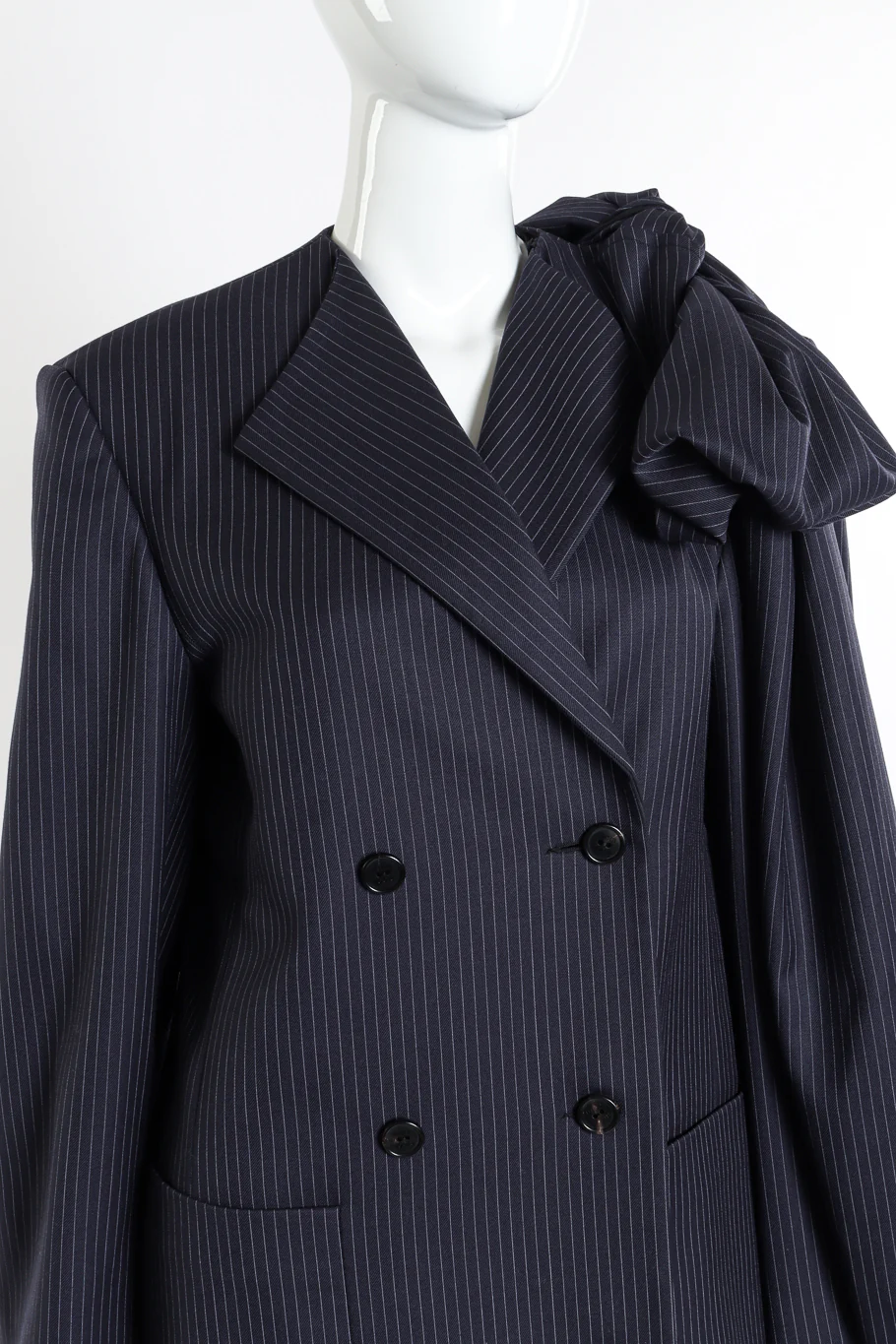 Pinstripe Bow Jacket - Image 4