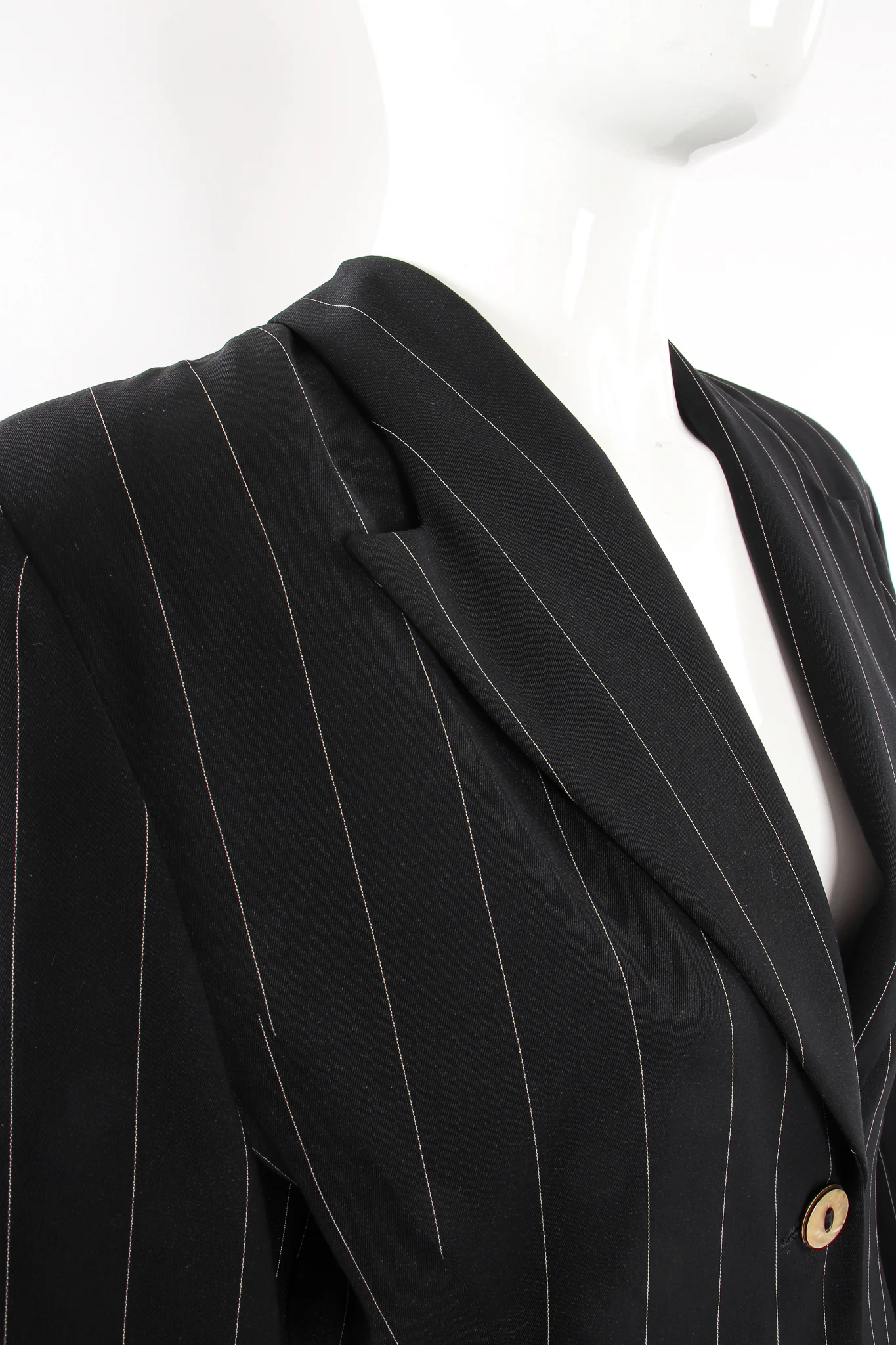Pinstripe Button Morning Coat - Image 3