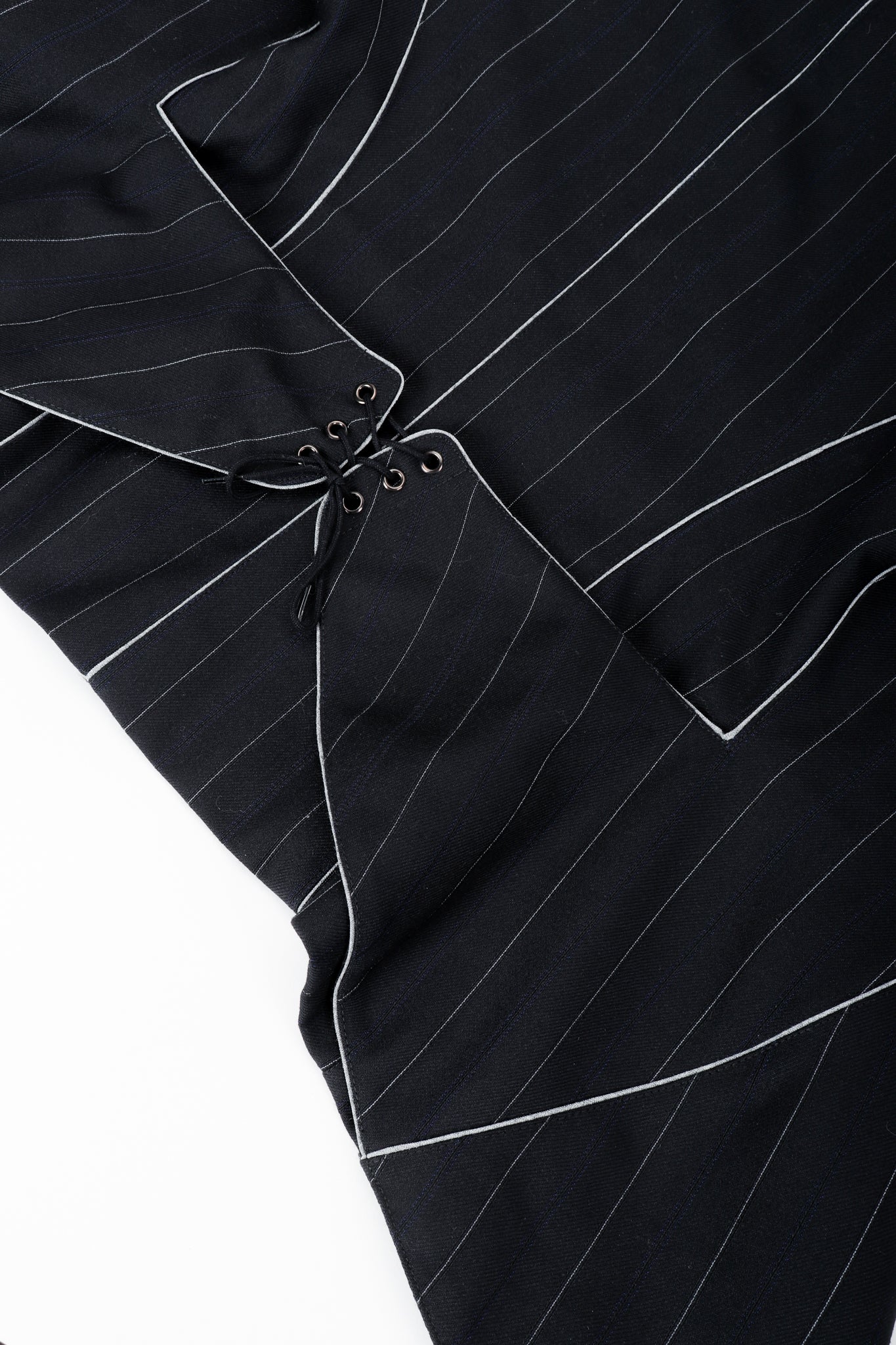 Pinstripe Contour Jacket & Pleated Skirt Set - Image 13