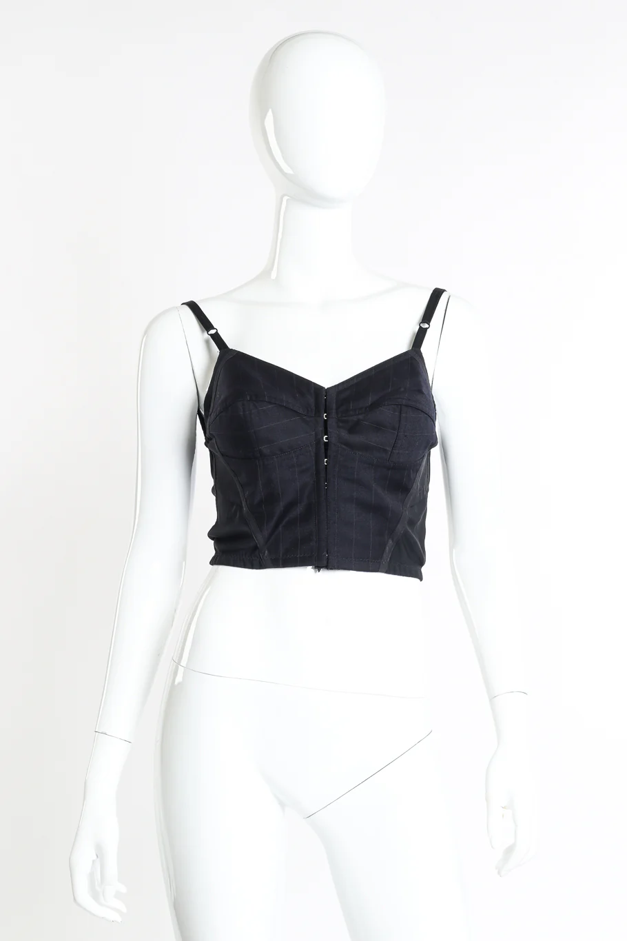Pinstripe Crop Bustier