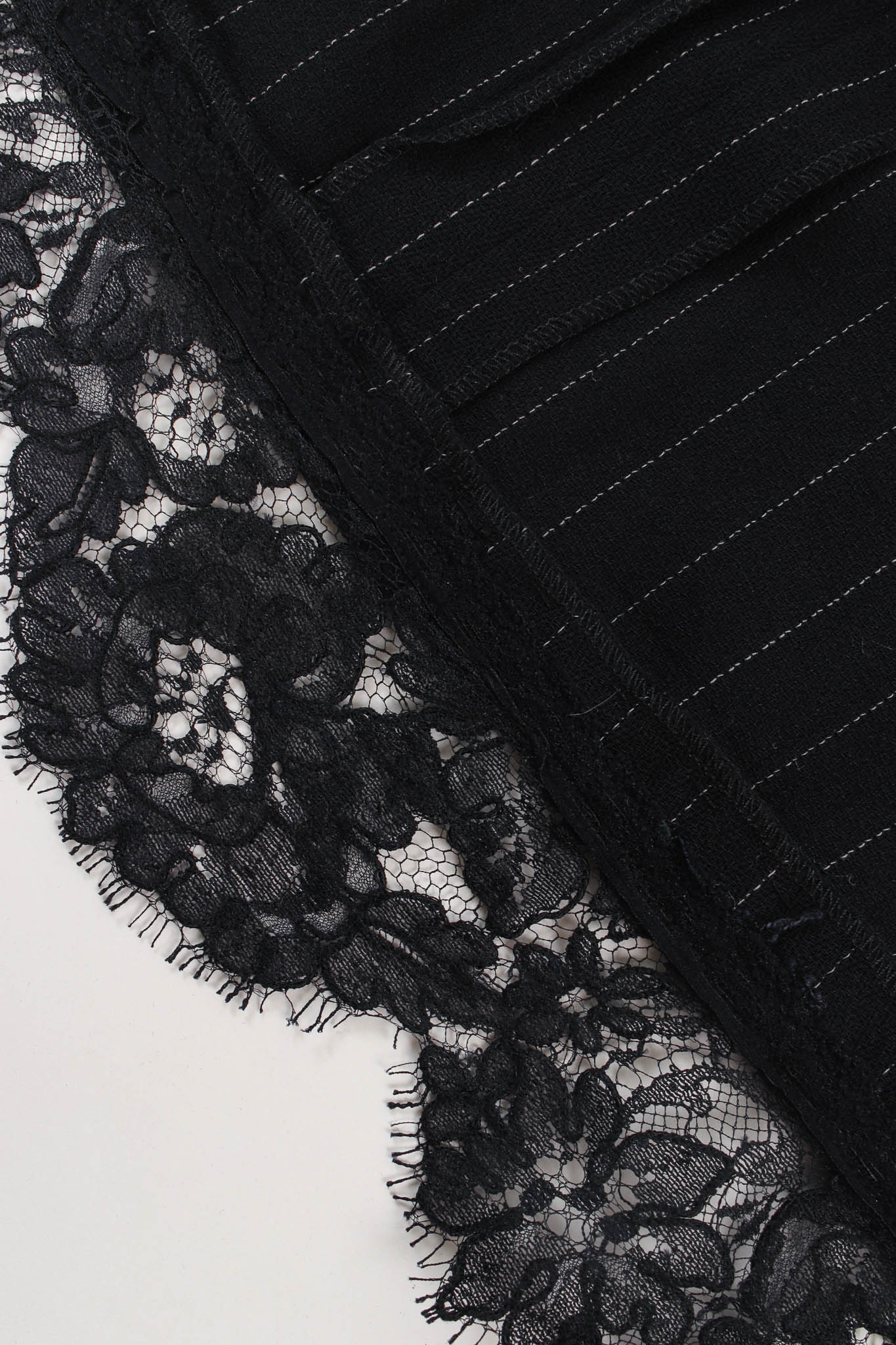Pinstripe Lace Blazer & Skirt Set - Image 16