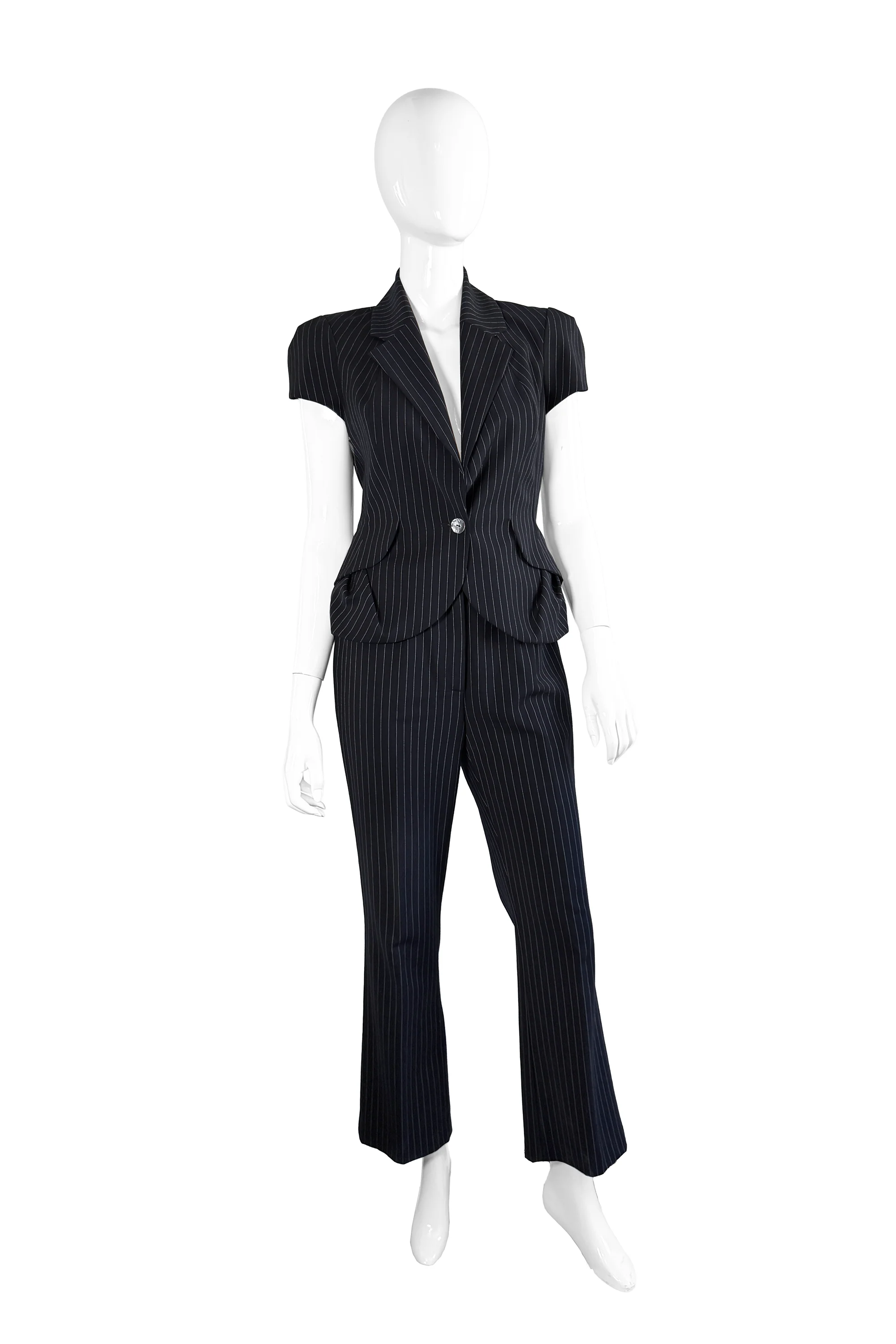 Pinstripe Top & Pant Suit