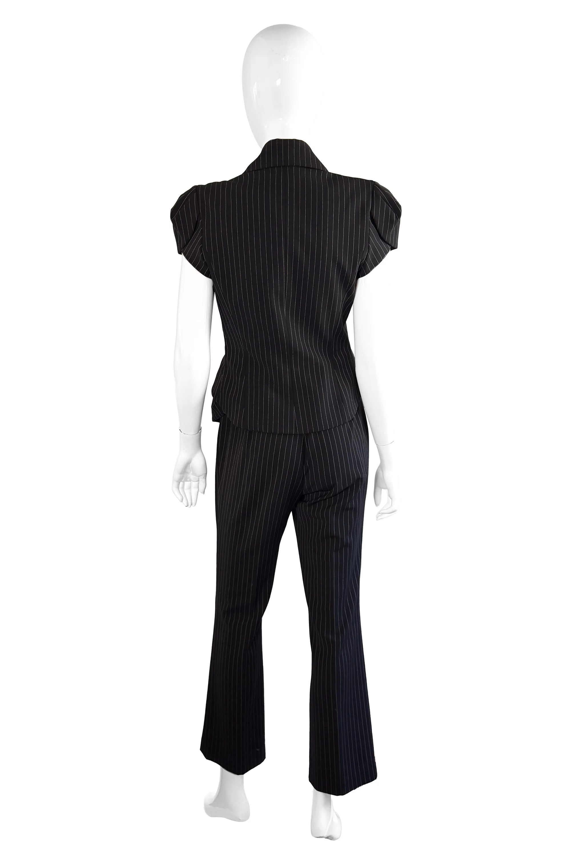 Pinstripe Top & Pant Suit - Image 3