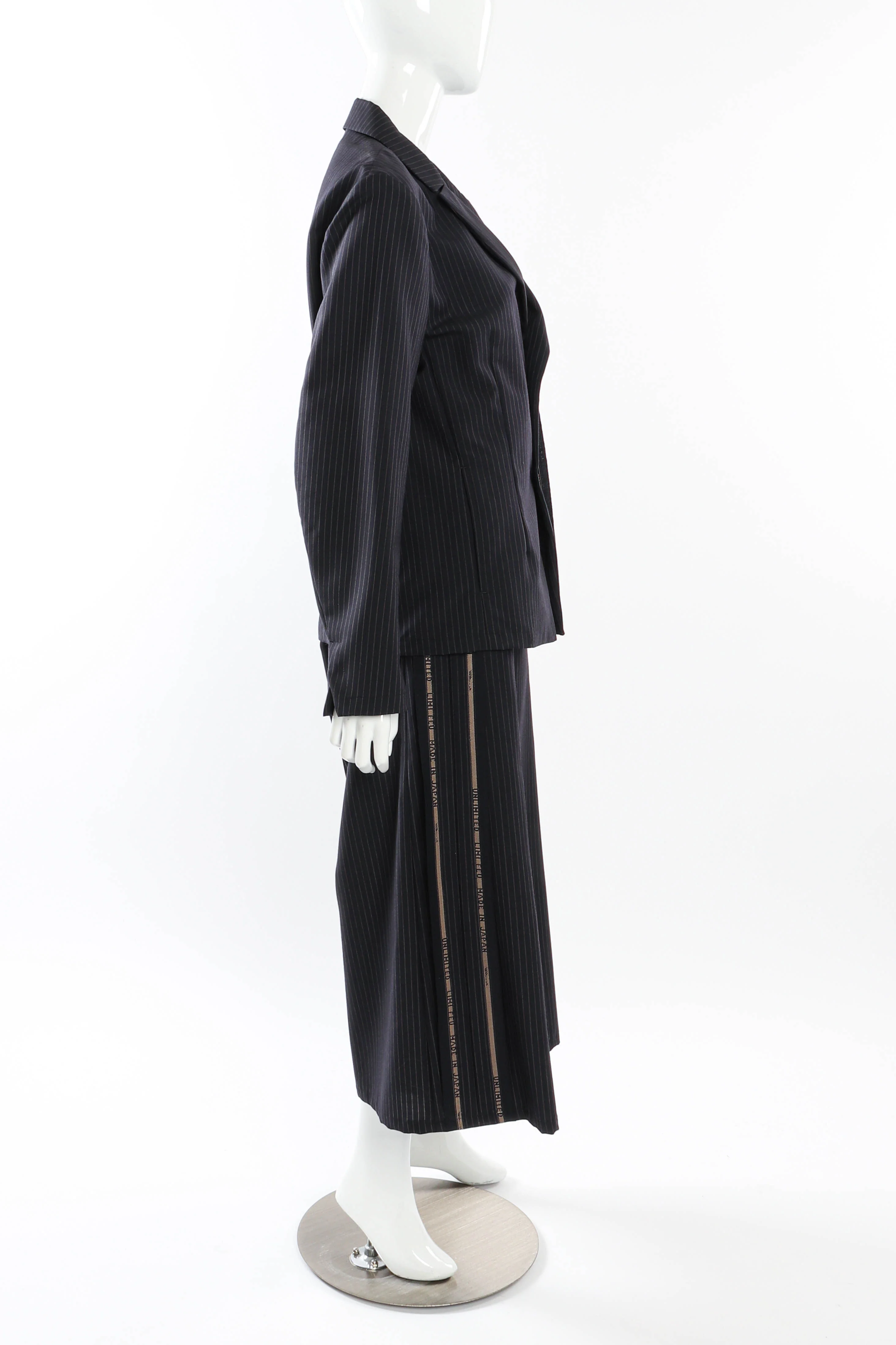 Pinstripe Wool Suit - Image 2