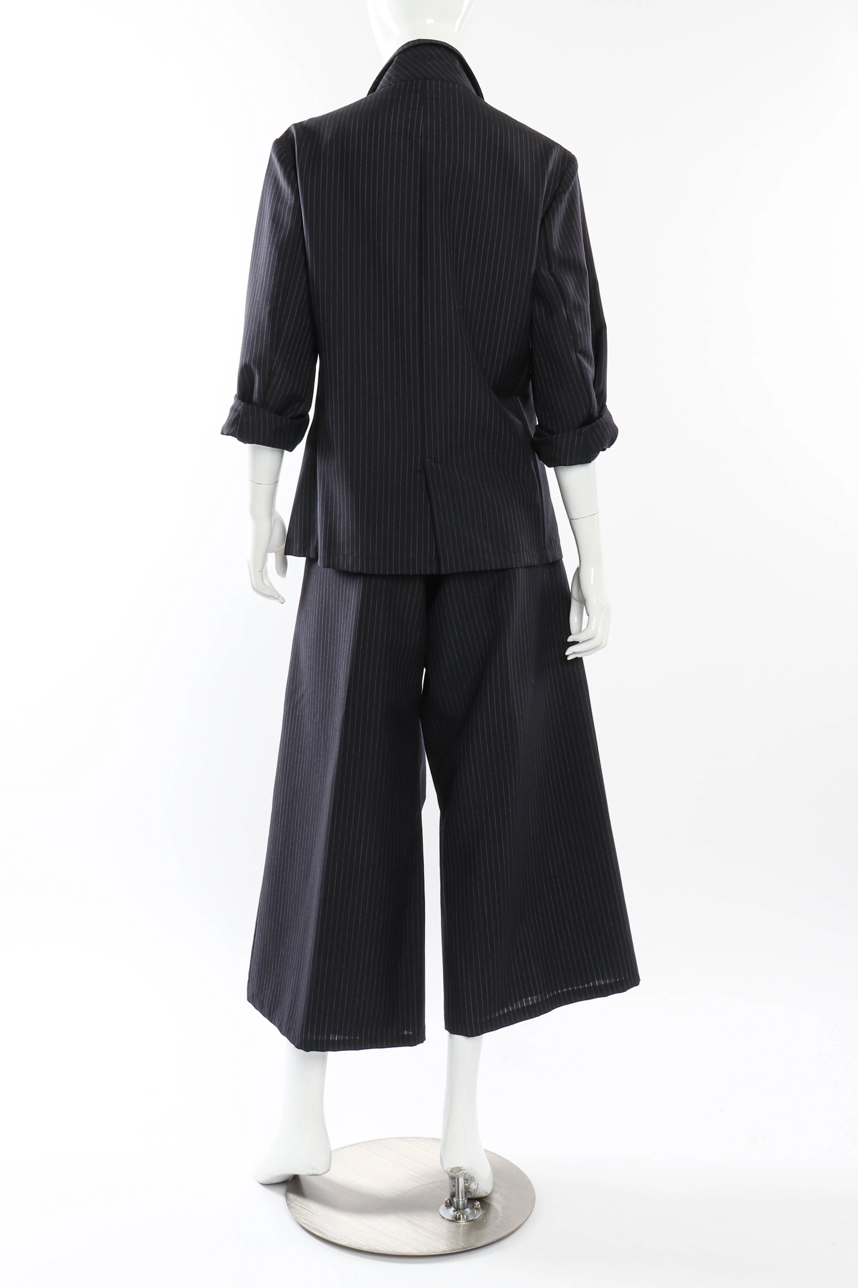 Pinstripe Wool Suit - Image 3