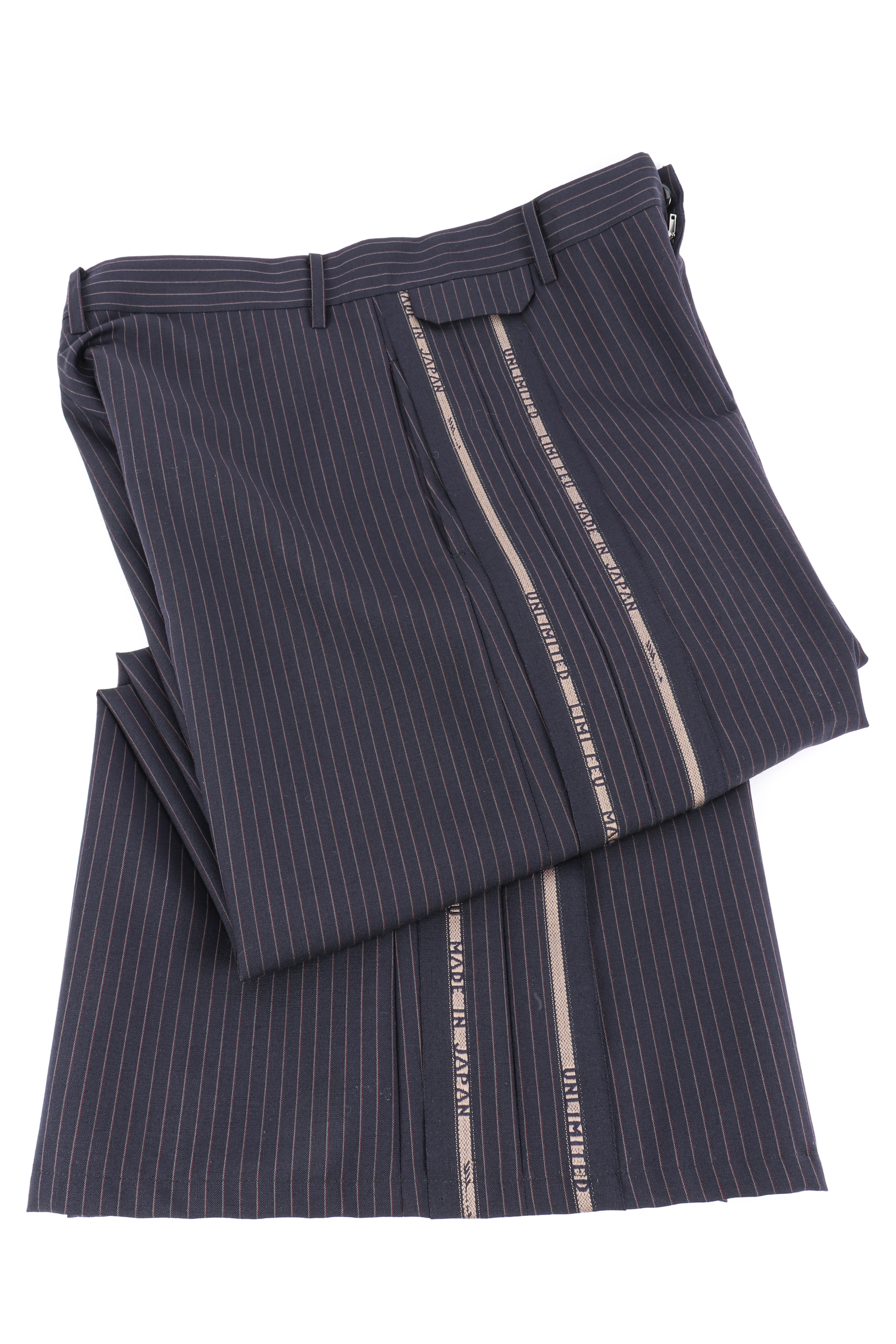 Pinstripe Wool Suit - Image 9
