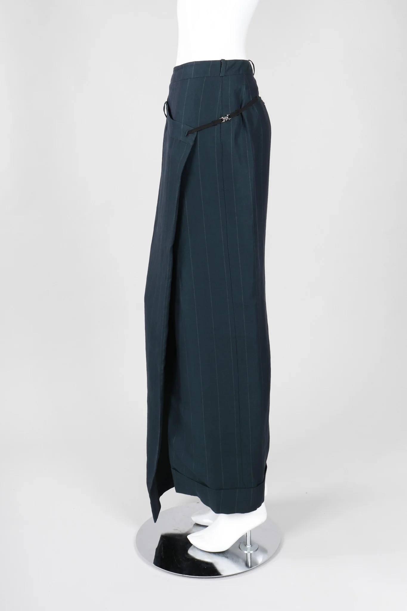 Pinstripe Wrap Trouser Skirt - Image 4