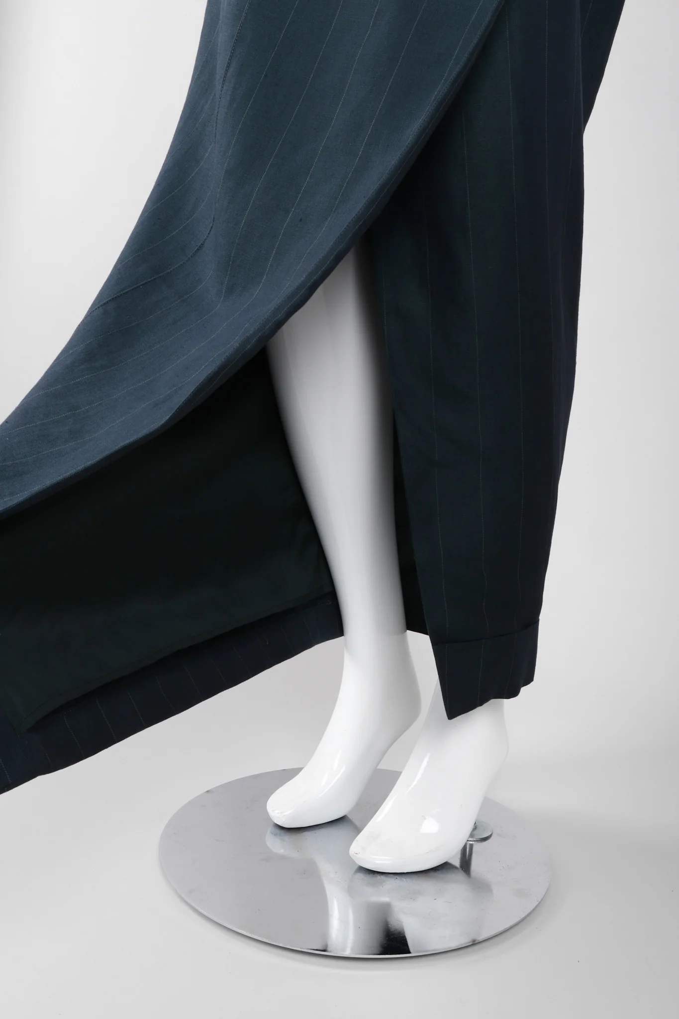 Pinstripe Wrap Trouser Skirt - Image 8