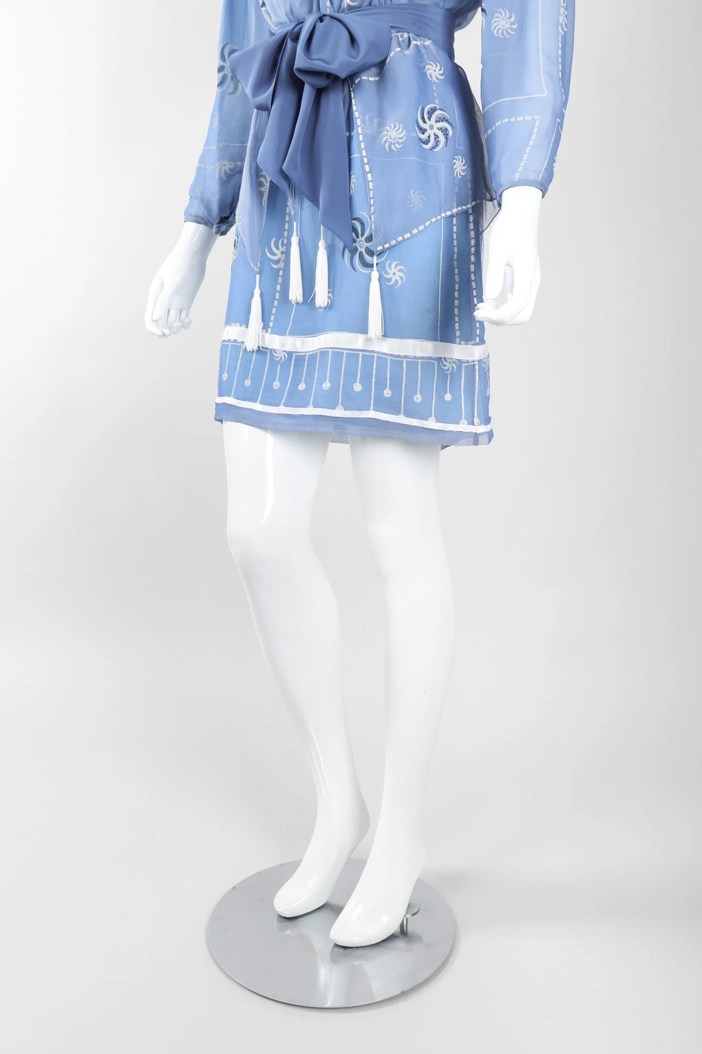 Pinwheel Painted Chiffon Dress - Image 11