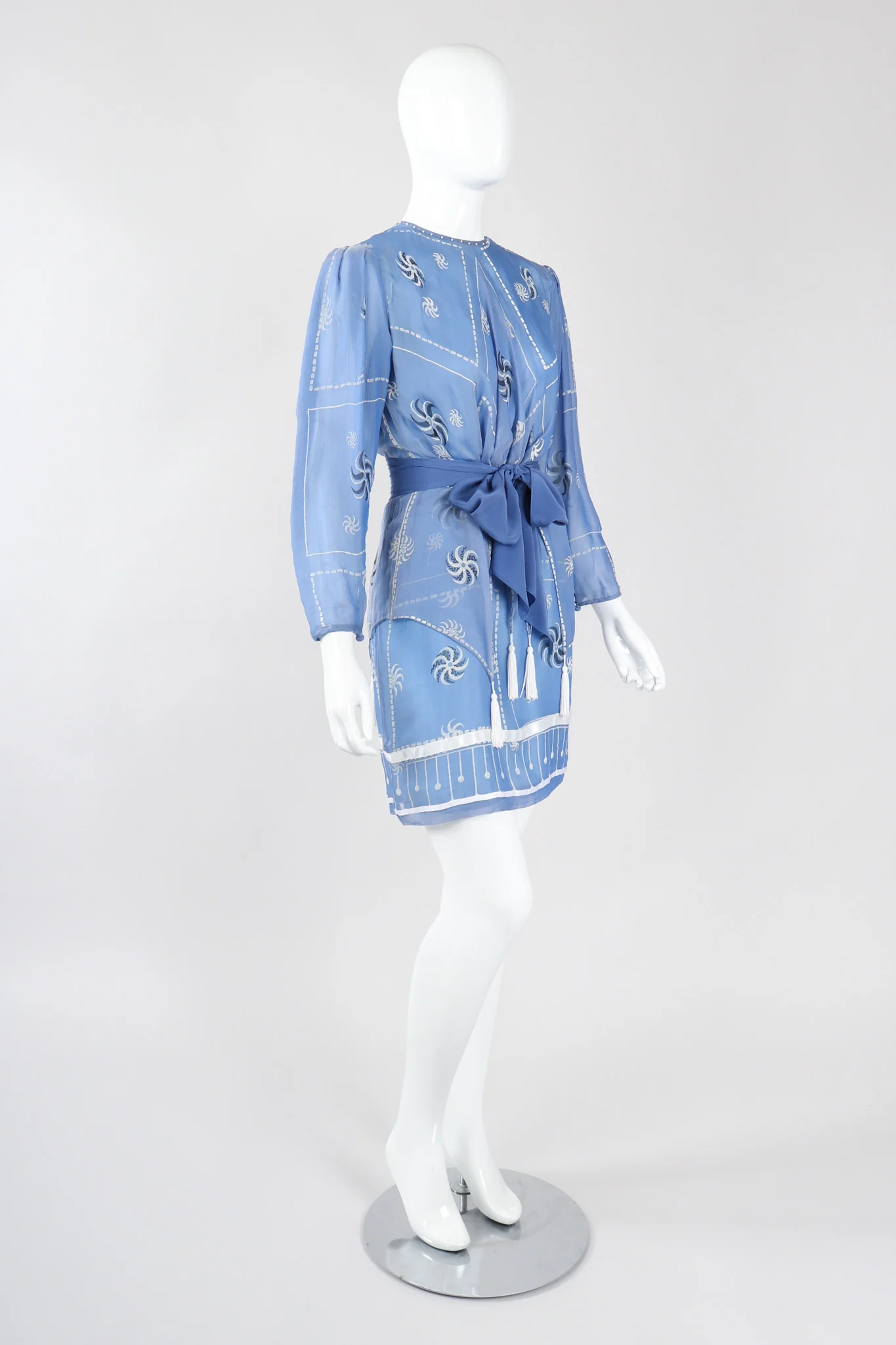 Pinwheel Painted Chiffon Dress - Image 3