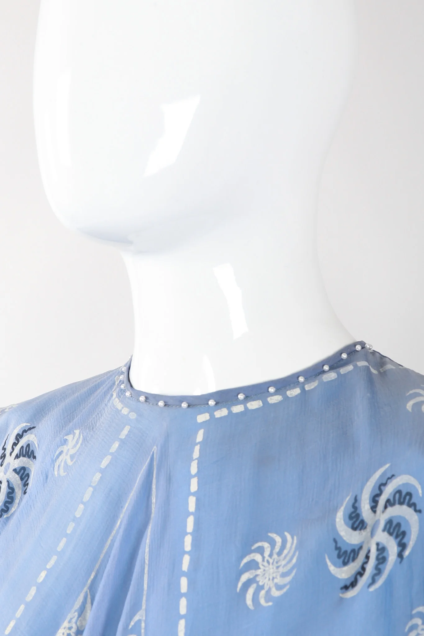 Pinwheel Painted Chiffon Dress - Image 9
