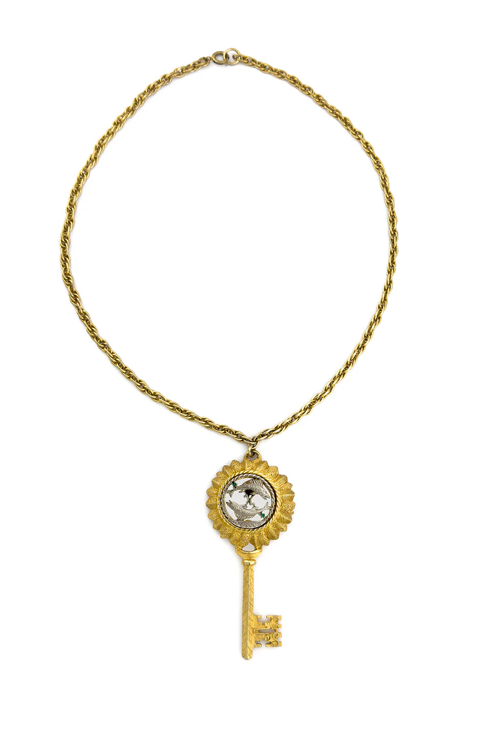 Pisces Key Pendant Necklace