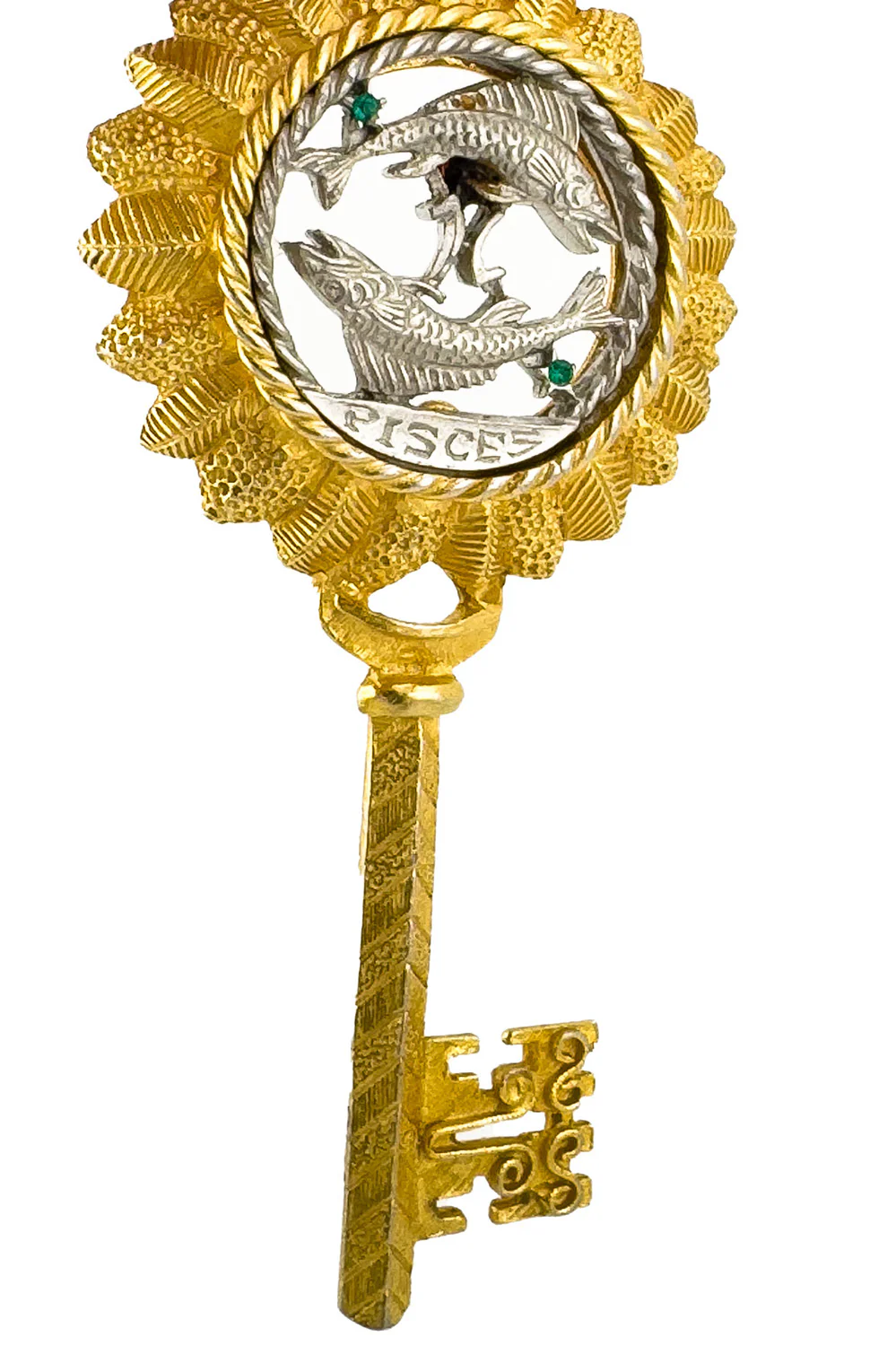 Pisces Key Pendant Necklace - Image 2