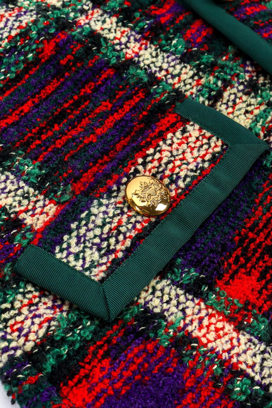 Plaid Knit Jacket - Image 6