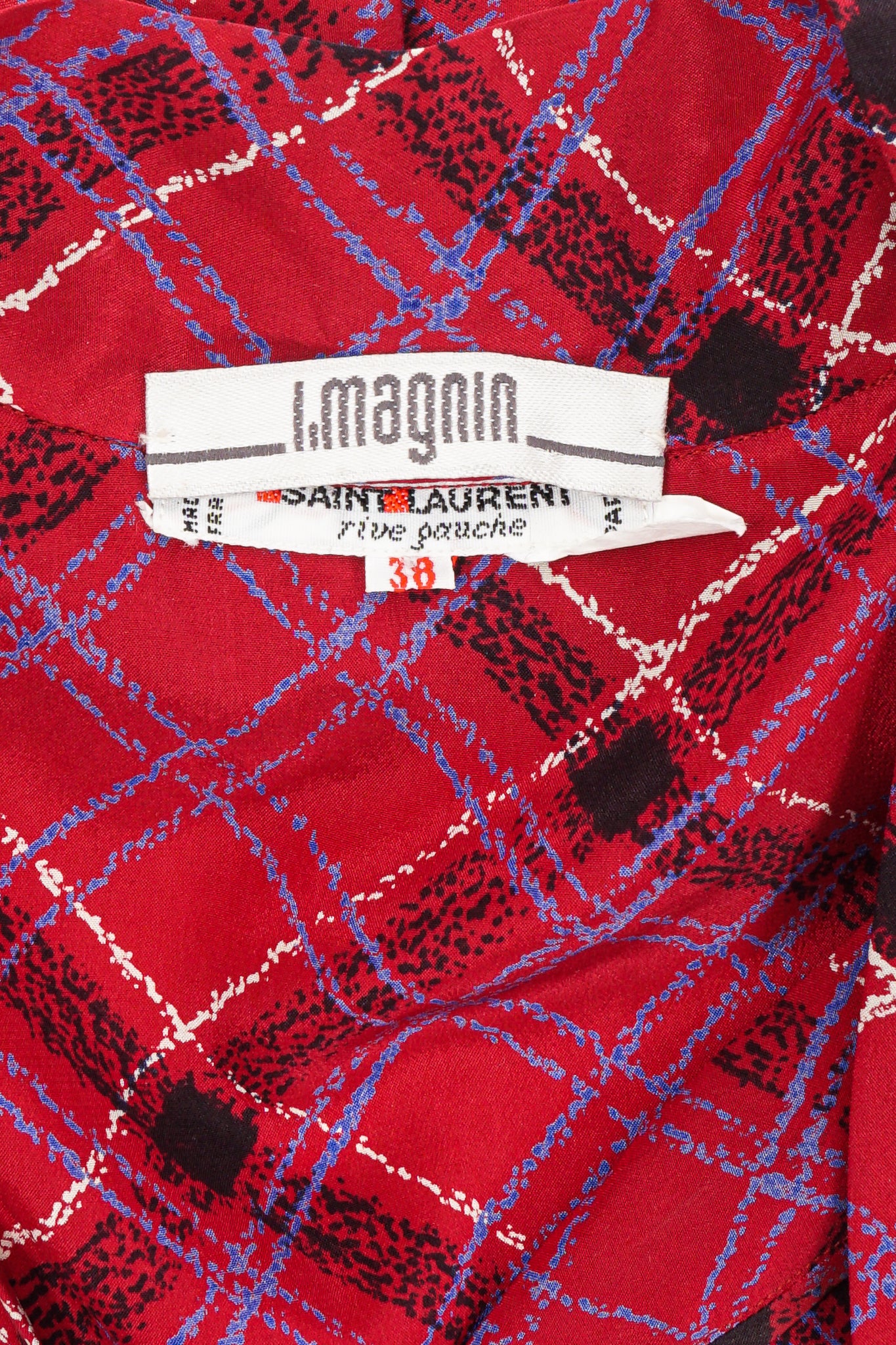Plaid Ruffle Bow Blouse - Image 12