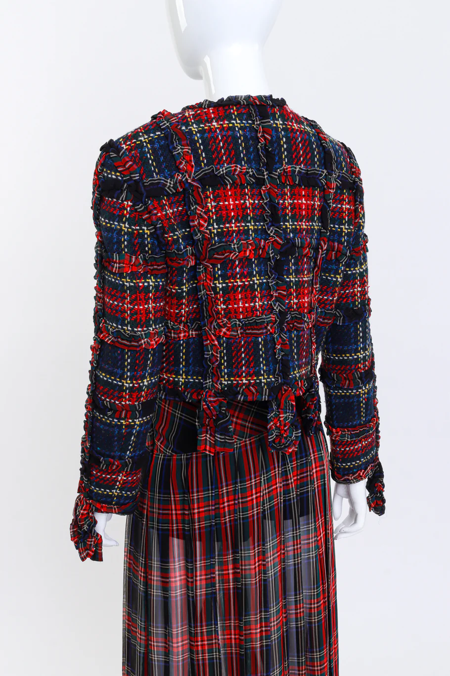 Plaid & Ruffle Deconstructed Skirt Set - Image 4