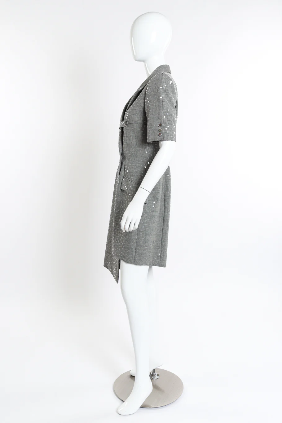 Plaid Sequin Dress - Image 2