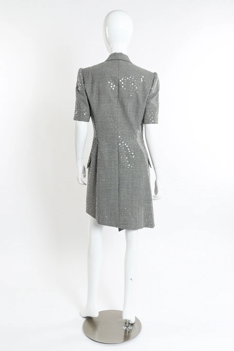 Plaid Sequin Dress - Image 3